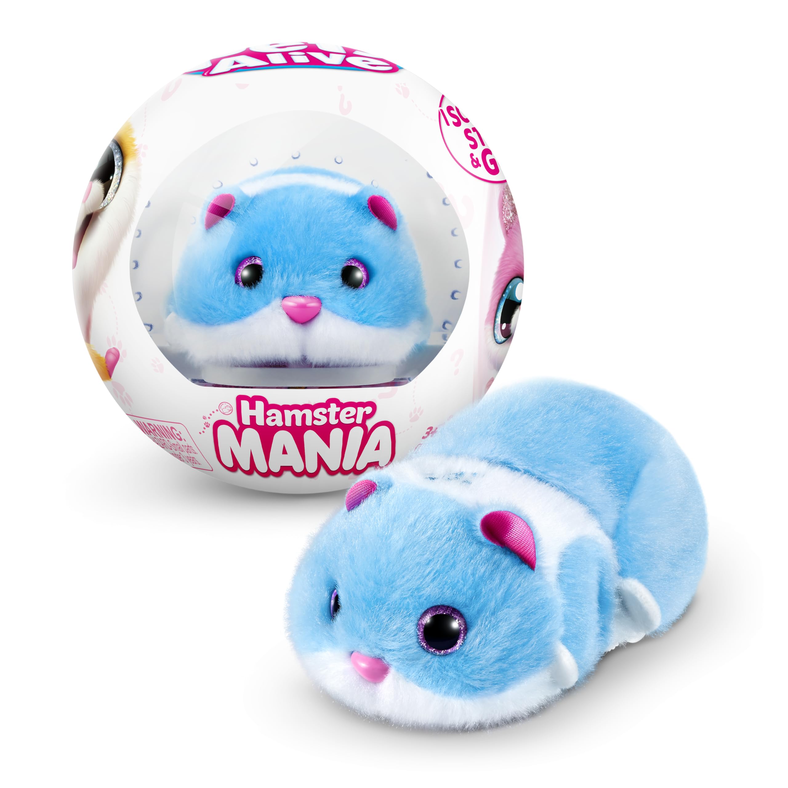ZURU Hamster Mania Blue - Electronic Interactive Pet with 20+ Real Sounds 1