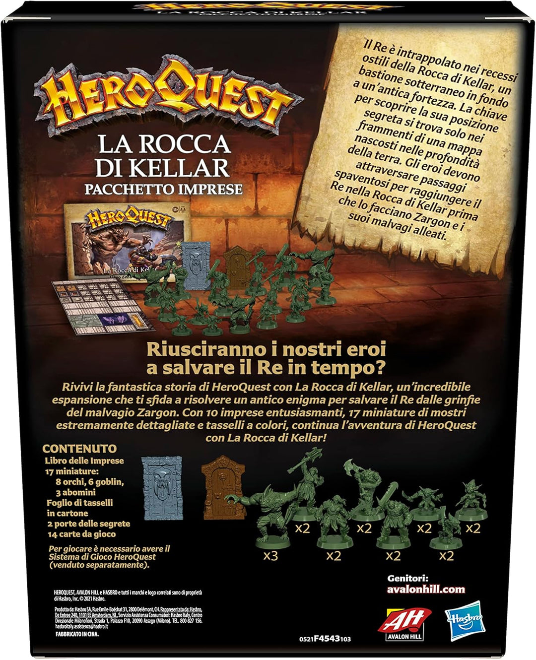 Avalon Hill HeroQuest The Rock of Kellar Expansion Pack (HQ01)