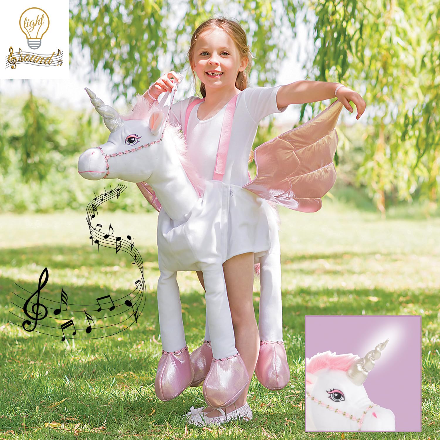 Amscan Unicorn Ride-On Costume - Child 3 Years and Up 2