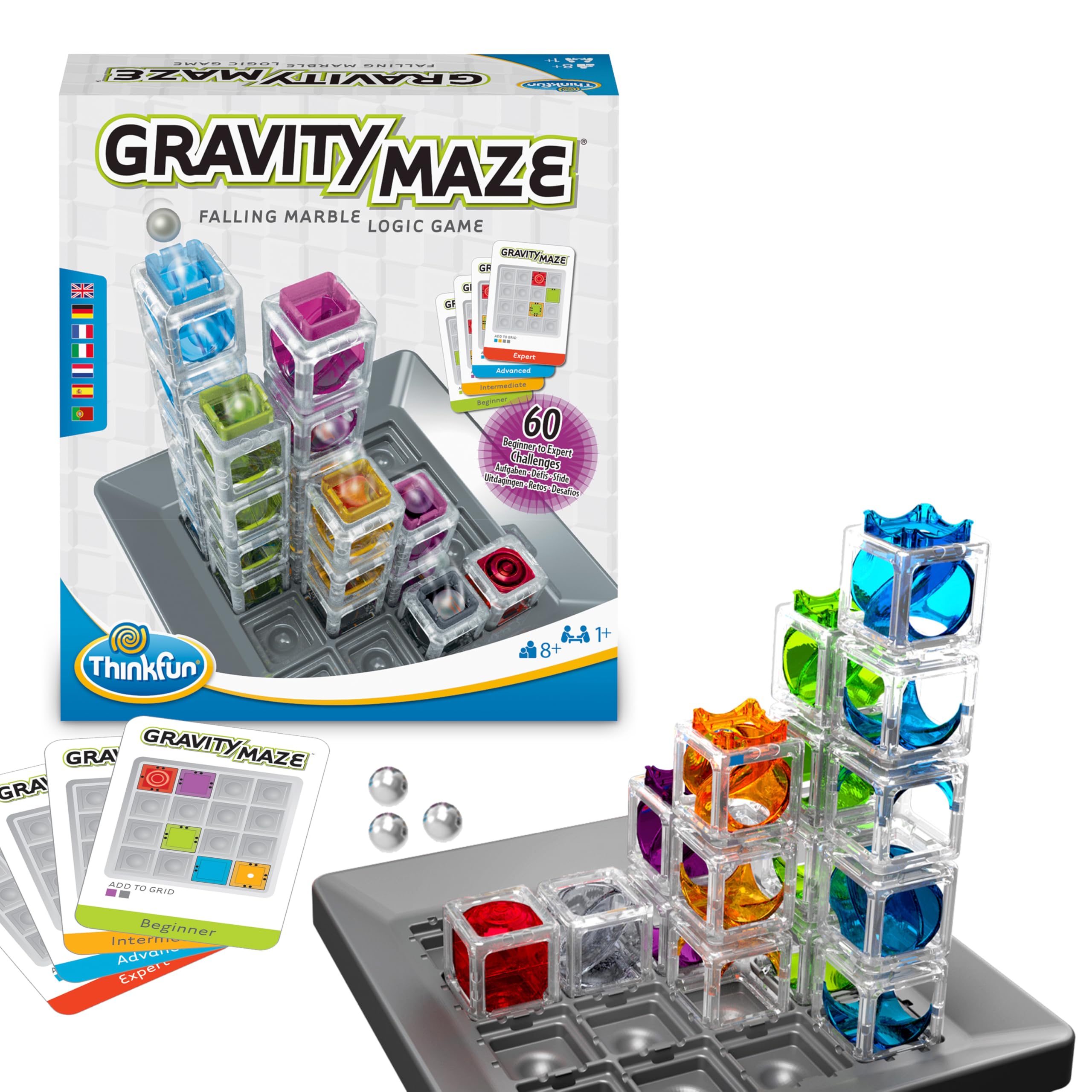 ThinkFun Gravity Maze Marble Run Logic Game and STEM Toy for Ages 8+ | 60 Challenges 1