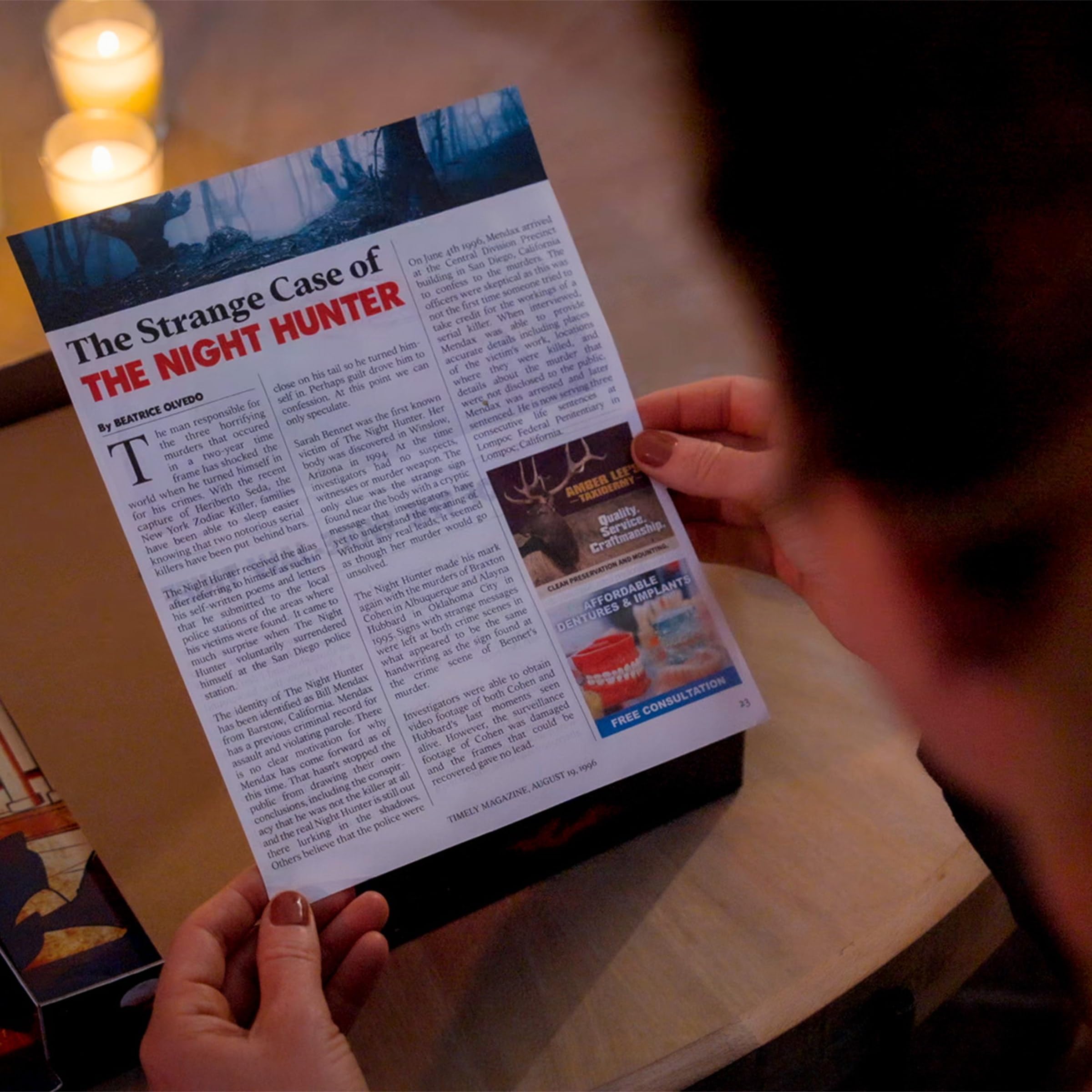 University Games The Night Hunter Murder Mystery Party Game 15