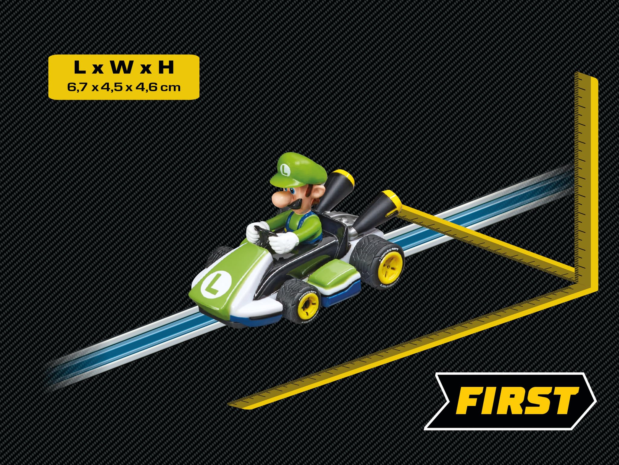 Carrera Slot Car - Nintendo Mario Kart Luigi | Plastic | Multicolor | Age 3+ 3