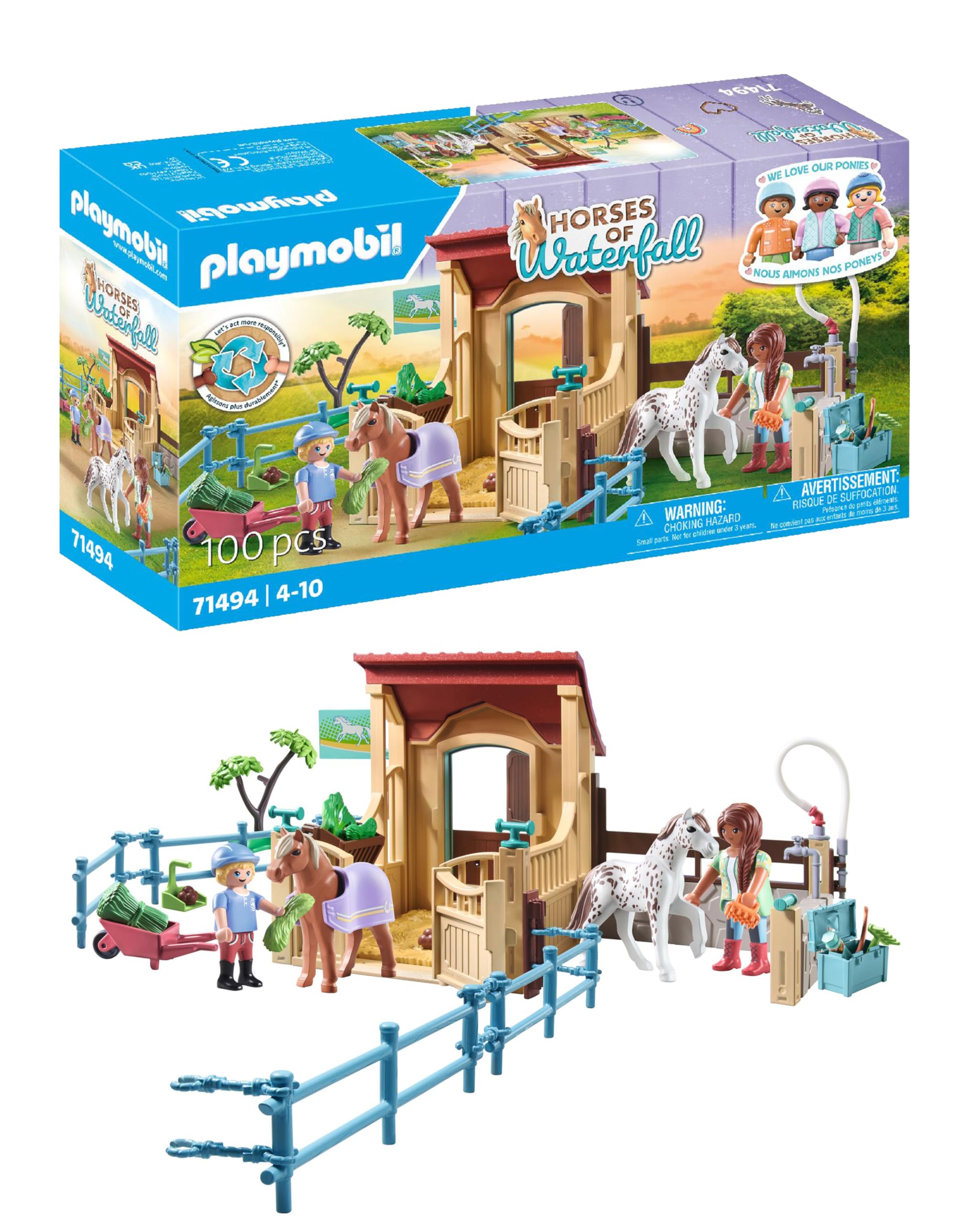 Playmobil 71494 Horses of Waterfall Riding Stable Playset - Ages 4+ 8