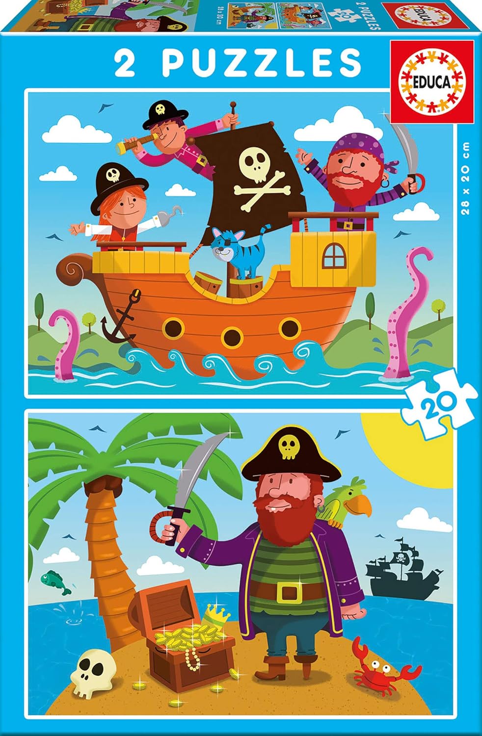 Educa Pirates Puzzle 2 x 20 Pieces (17149)