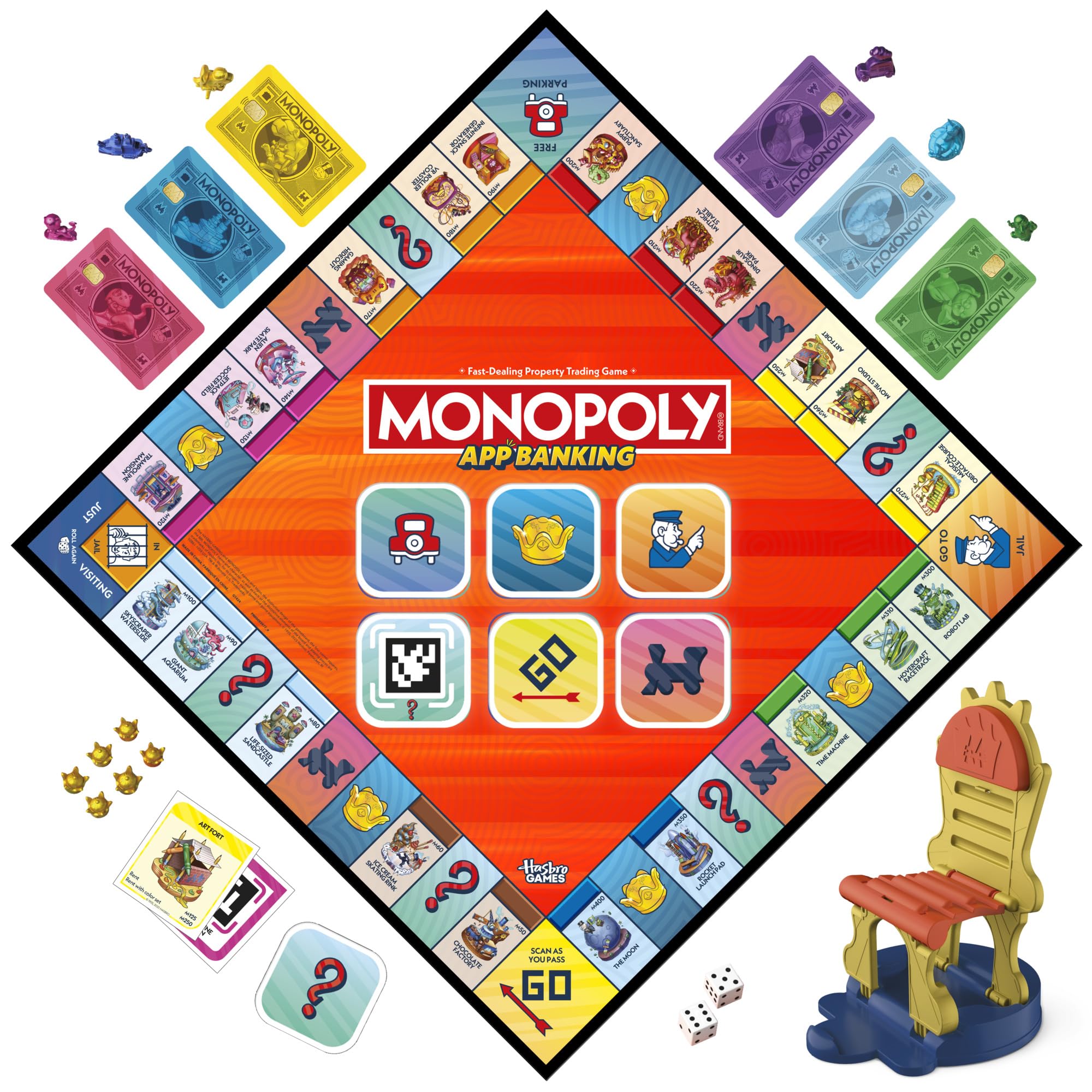 Hasbro Gaming Monopoly App Banking Board Game - English Version | Ages 8+ | 2-6 Players 3
