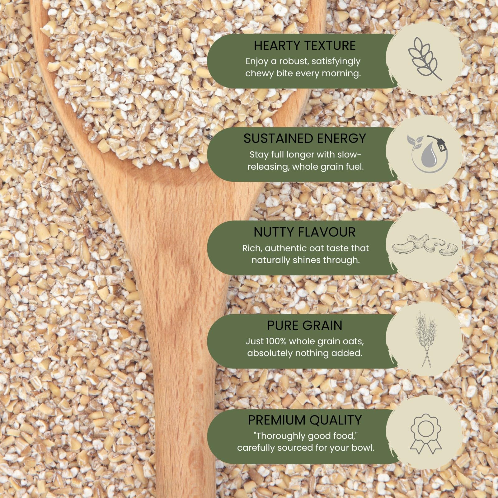 Minton & Donello Pinhead Oatmeal - Traditional Porridge & Baking Ingredient | 500g 4