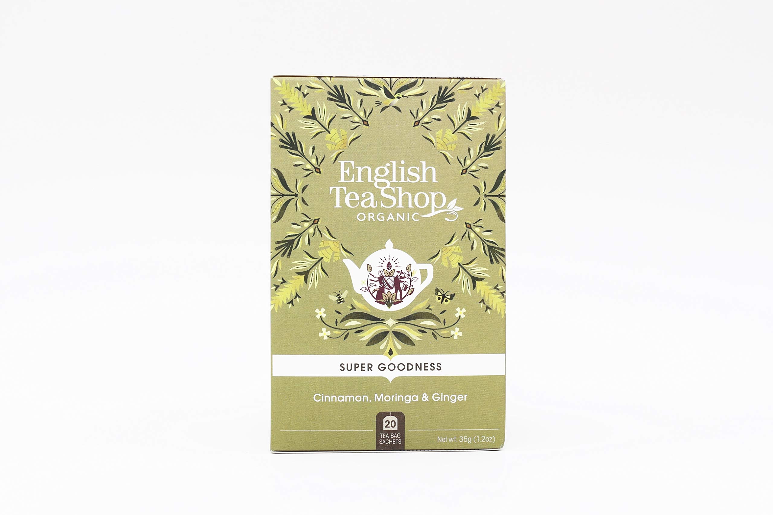 English Tea Shop Organic Cinnamon Moringa Ginger - 20 Tea Bags