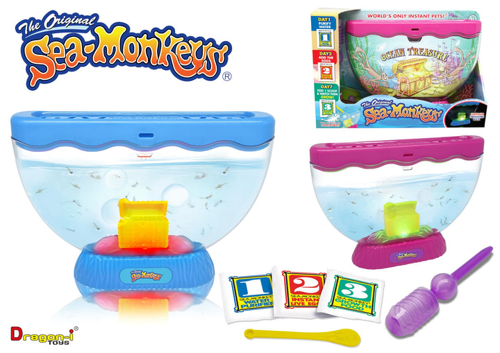 Sea Monkeys Ocean Treasure Aquarium - Educational Science Kit for Kids 6+