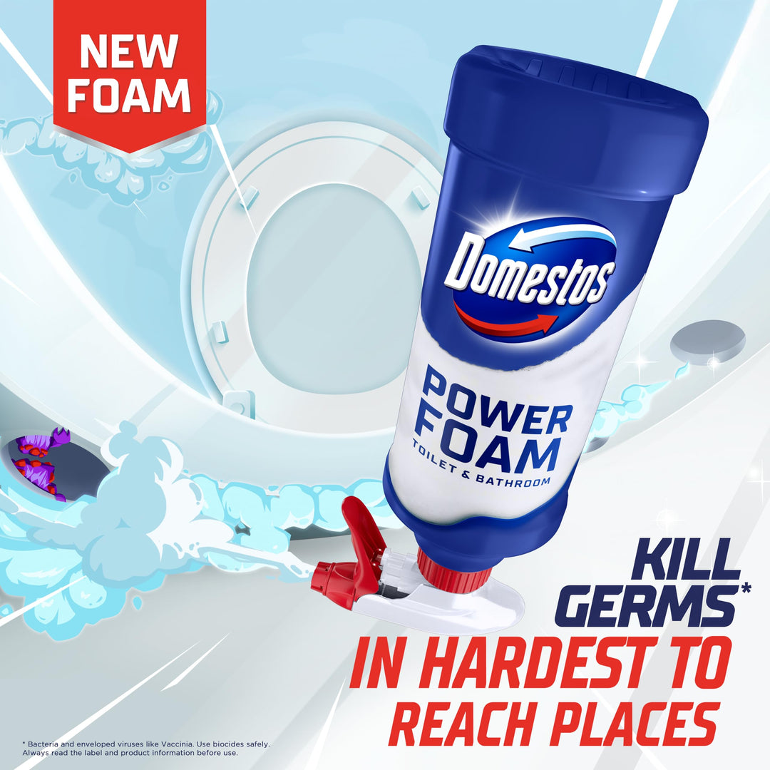 Domestos - Power Foam Arctic Fresh Toilet & Bathroom Cleaner Spray