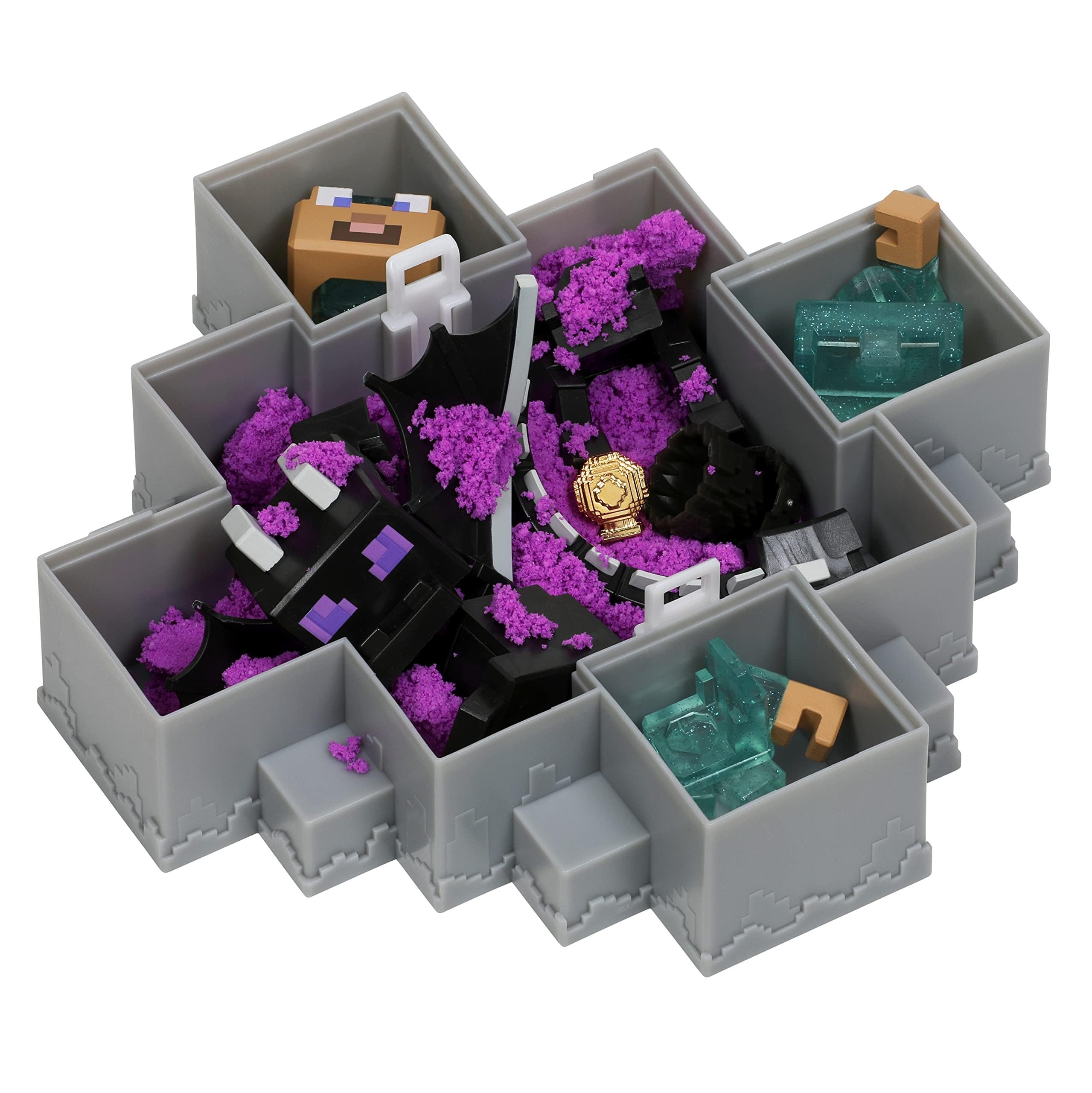Akedo Treasure X Minecraft Caves & Cliffs - Ender Dragon Mine & Craft Playset 7