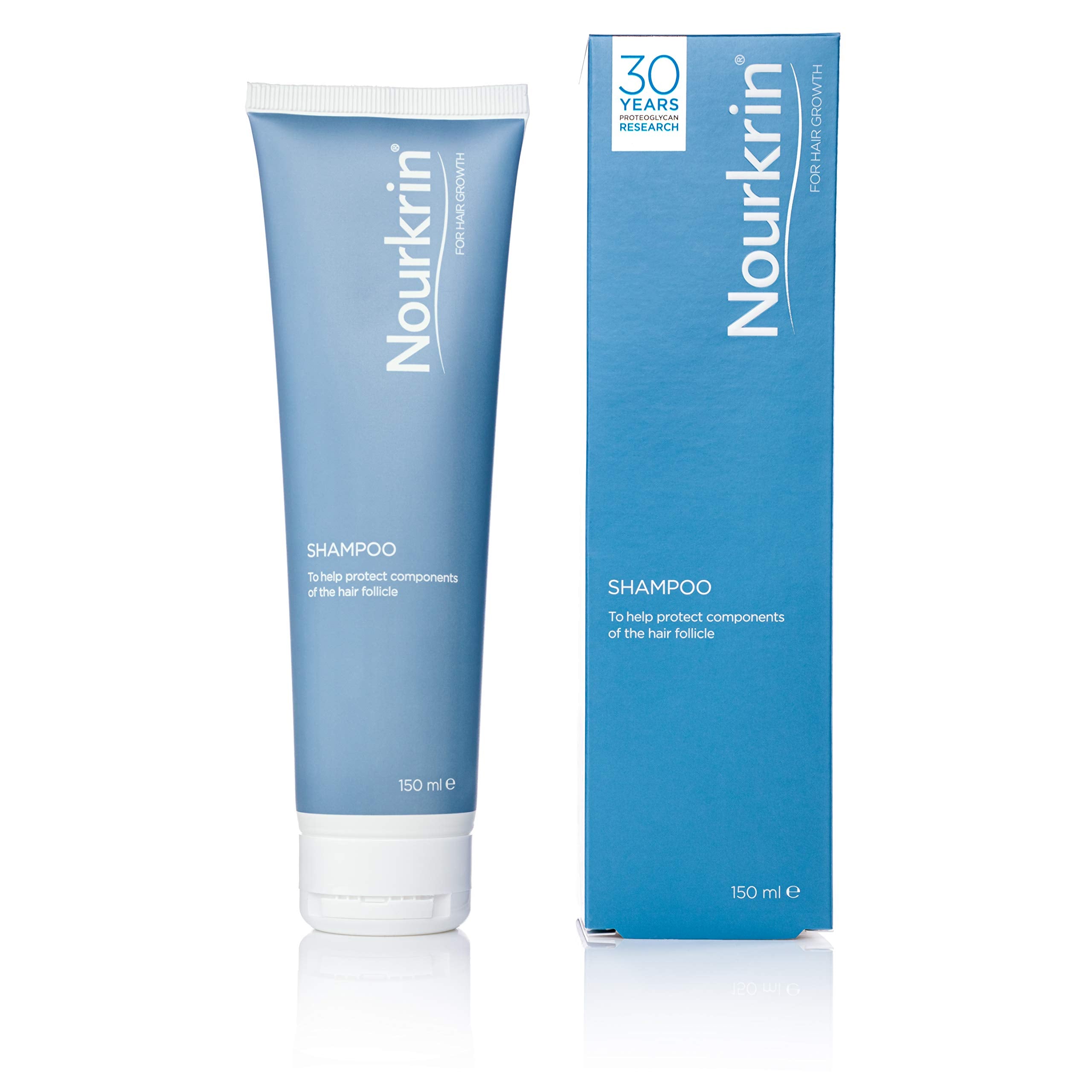 Nourkrin Shampoo for Hair Growth - 150ml | pH Regulated | Menthol Scent