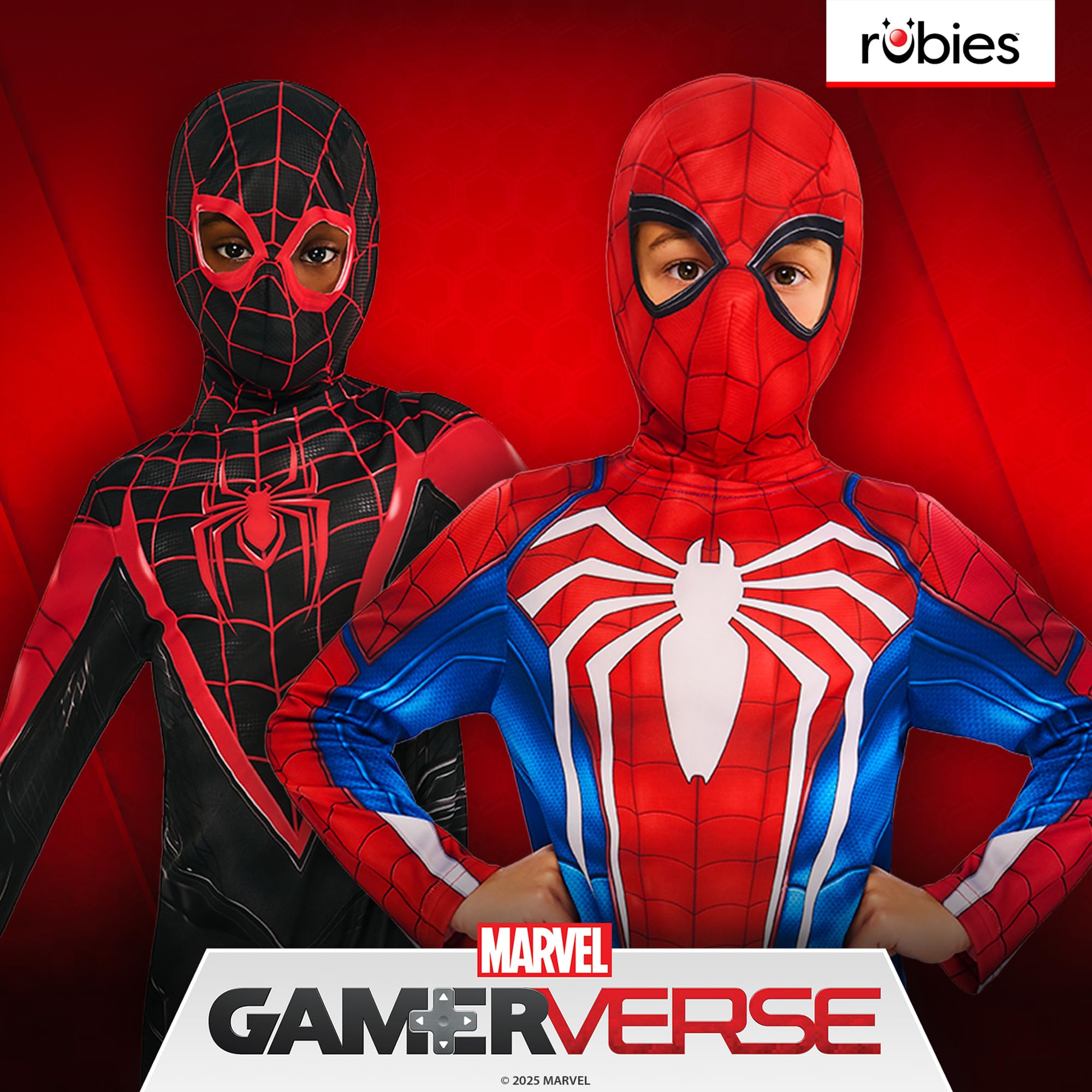 Rubies Spiderman Miles Morales Gamerverse Costume - Size 7-8 6