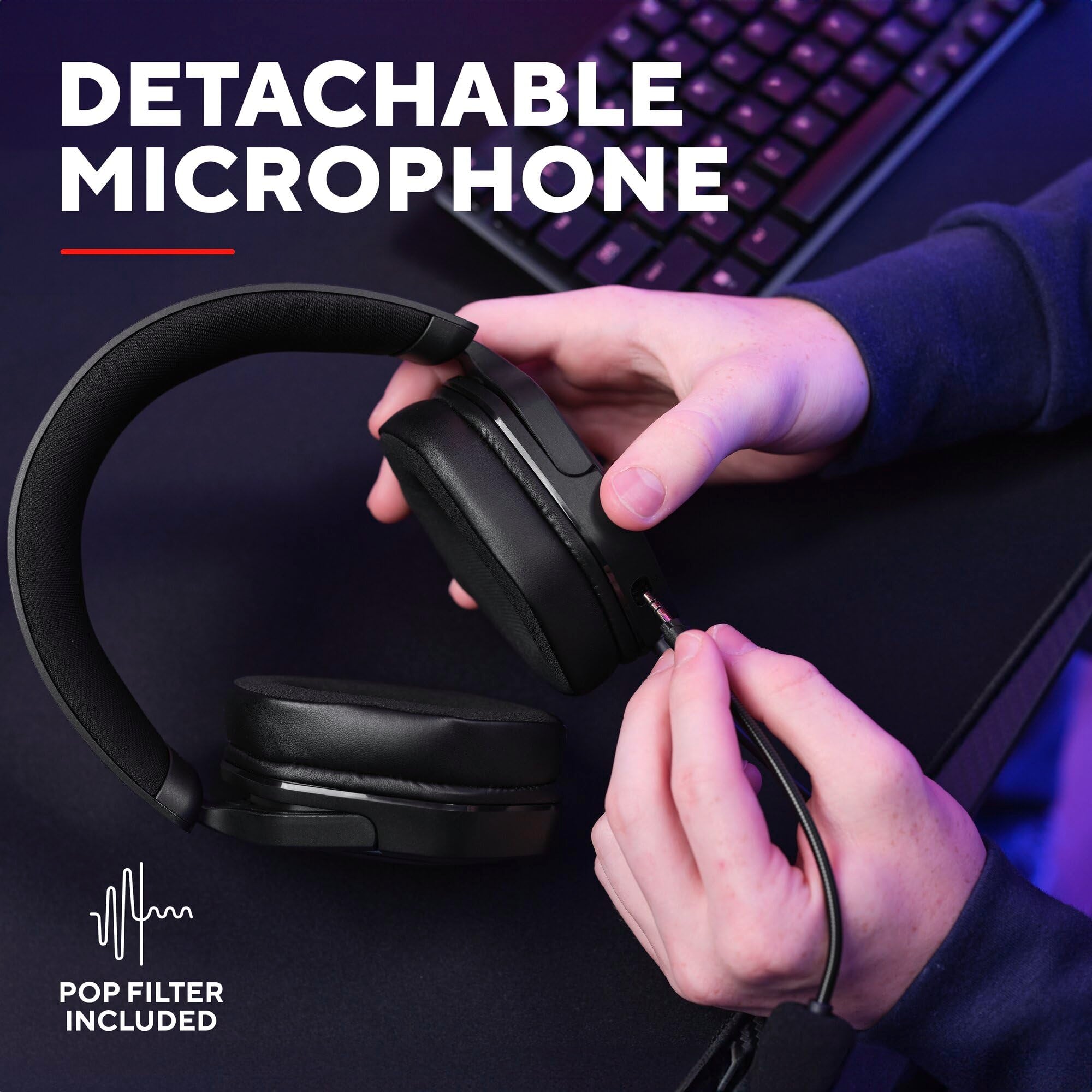 Trust Gaming Ravox GX1492 Gaming Headset with 50mm Drivers for PS5, PS4, Switch, PC, Mobile - 3.5mm Audio 5