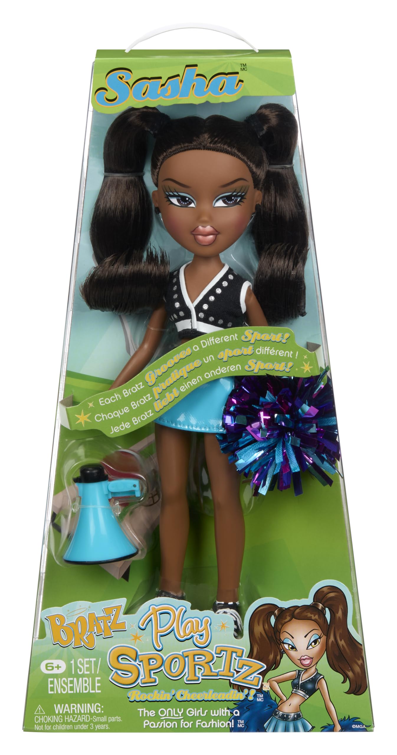 Bratz Play Sportz Sasha Cheerleader Fashion Doll With Accessories, Model 569565