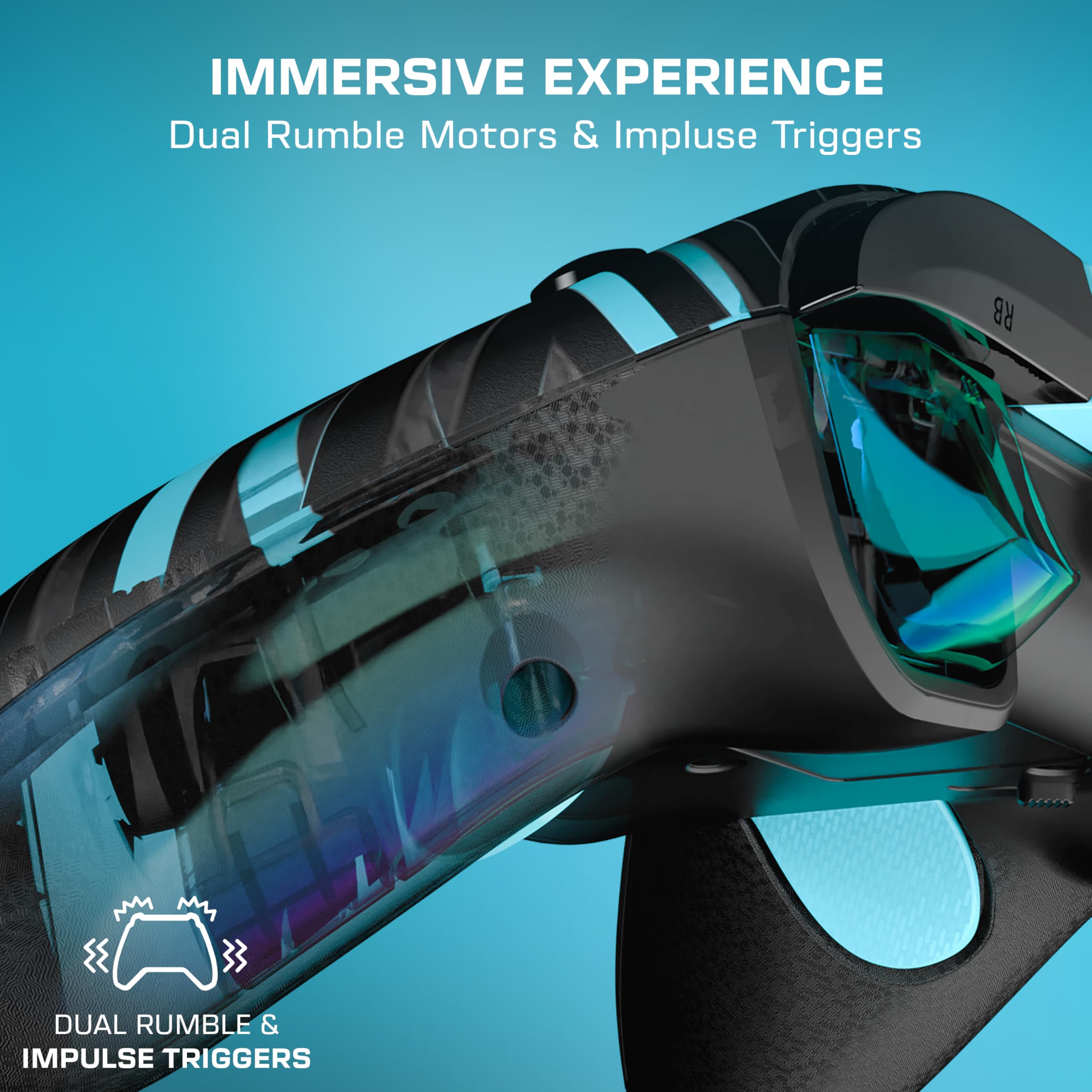 Turtle Beach Rematch Advanced Titan Steel Wired Gaming Controller for Xbox Series X|S, Xbox One, PC 4