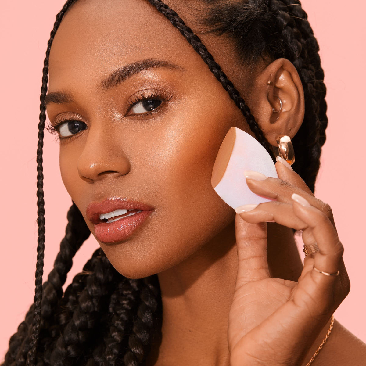 Real Techniques Miracle Complexion Sponge & Miracle Powder Sponge Duo Pack - Liquid, Cream & Powder Makeup