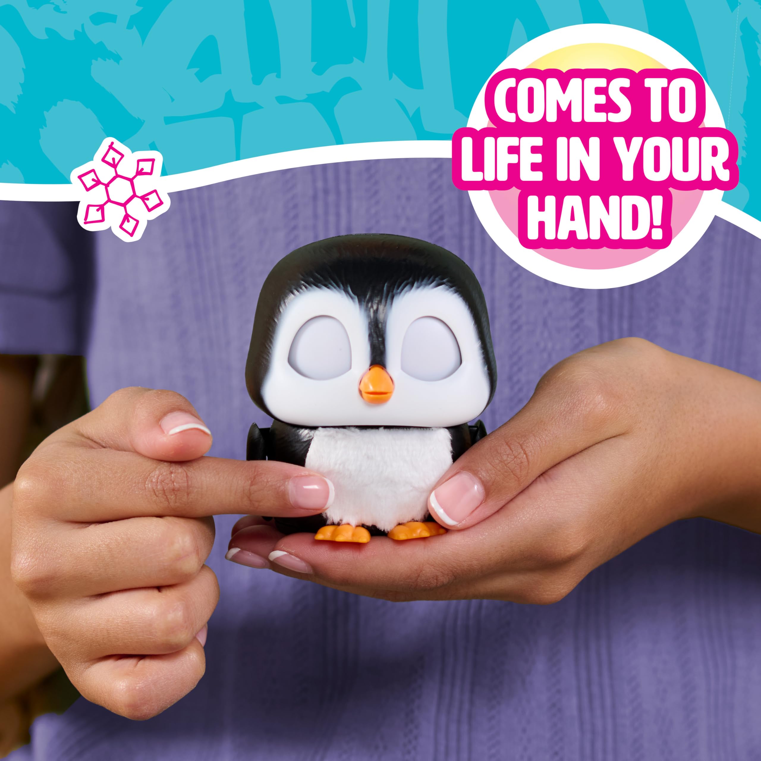 furReal Handfuls Shivers the Penguin - Interactive 3.5 Inch Plush Toy for Kids