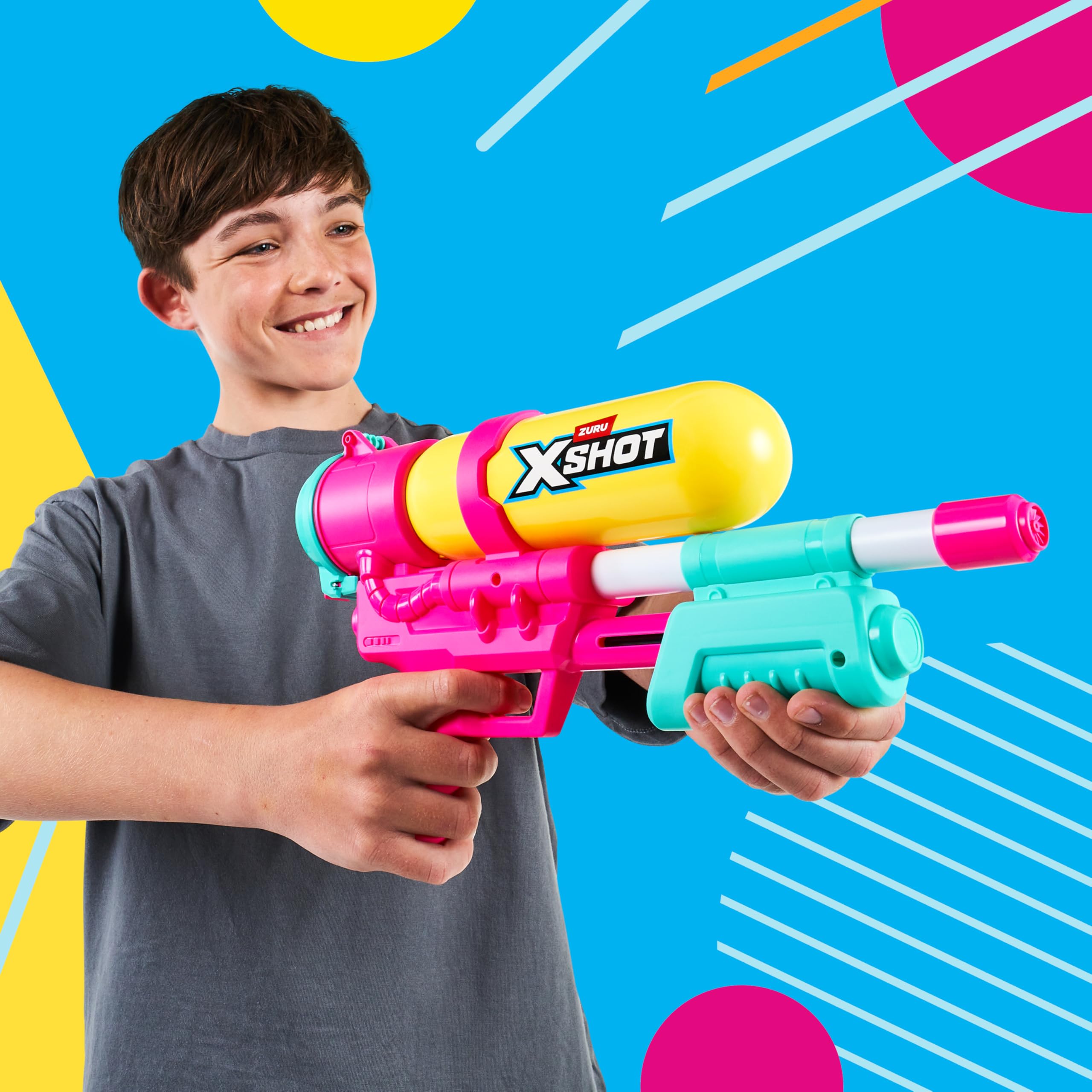 XSHOT Water Fast-Fill 80s Super Splash Water Blaster - 10M Range | 500ML Capacity | Purple 5