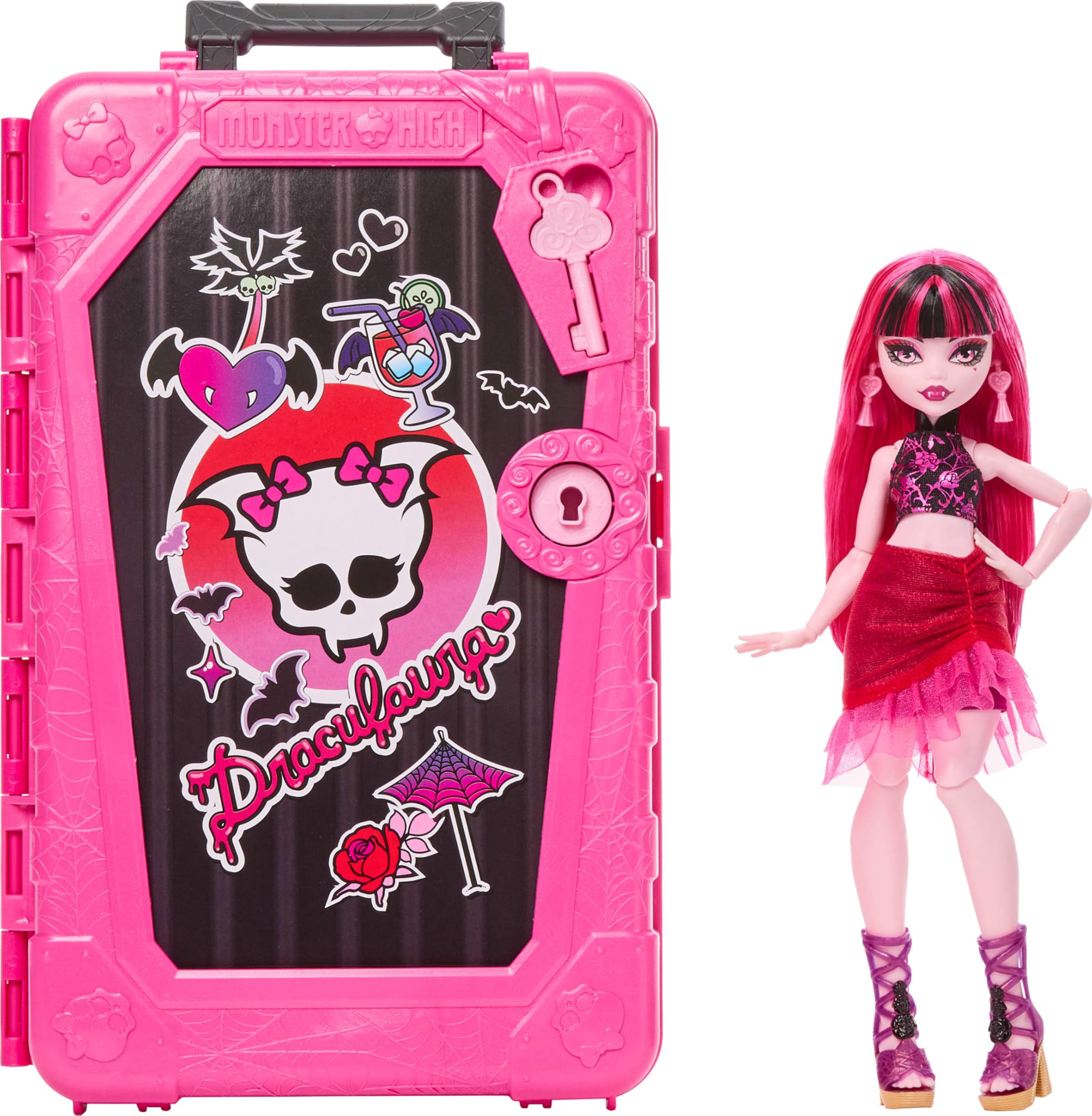Monster High Skulltimate Secrets Draculaura Doll and Accessories Set | 125+ Outfits | Ages 4+