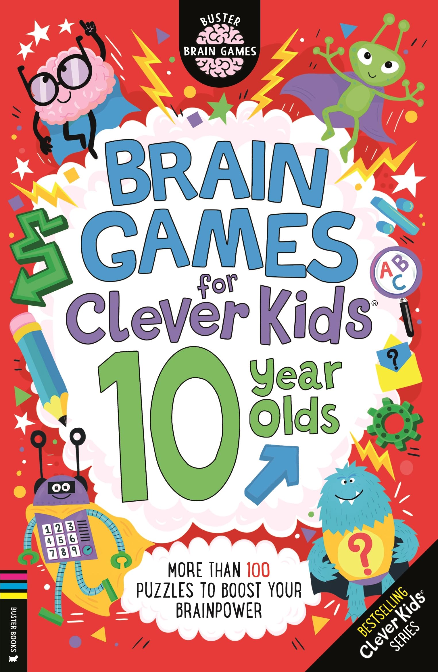 Buster Books Brain Games for Clever Kids® 10 Year Olds - 100+ Puzzles | Paperback | English 1