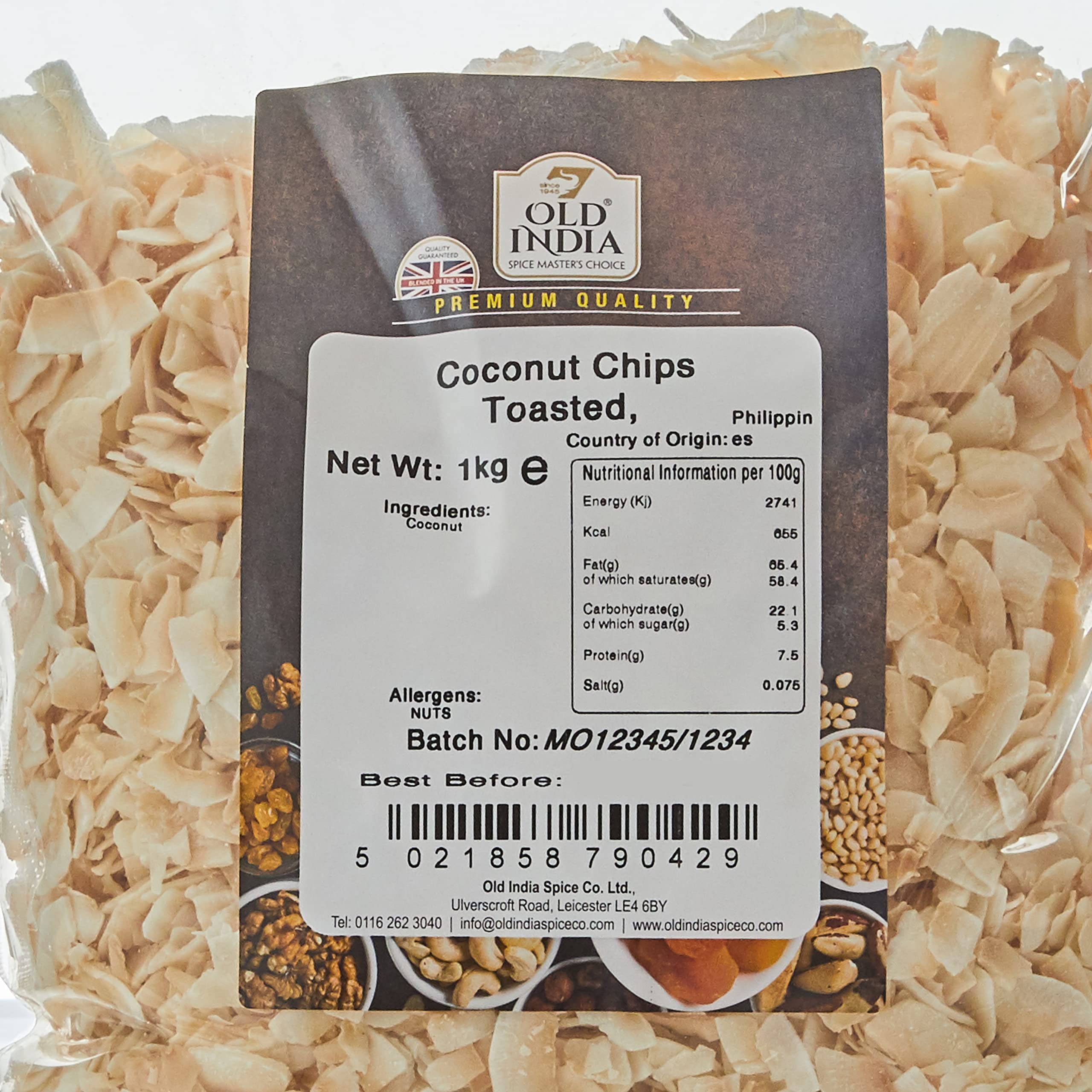 Old India Toasted Coconut Chips - Energy Rich | Protein Source | 1kg Pack 2