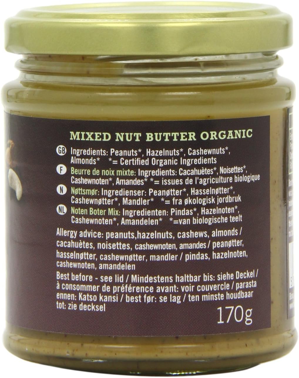 Biona Organic Mixed Nut Butter 170g