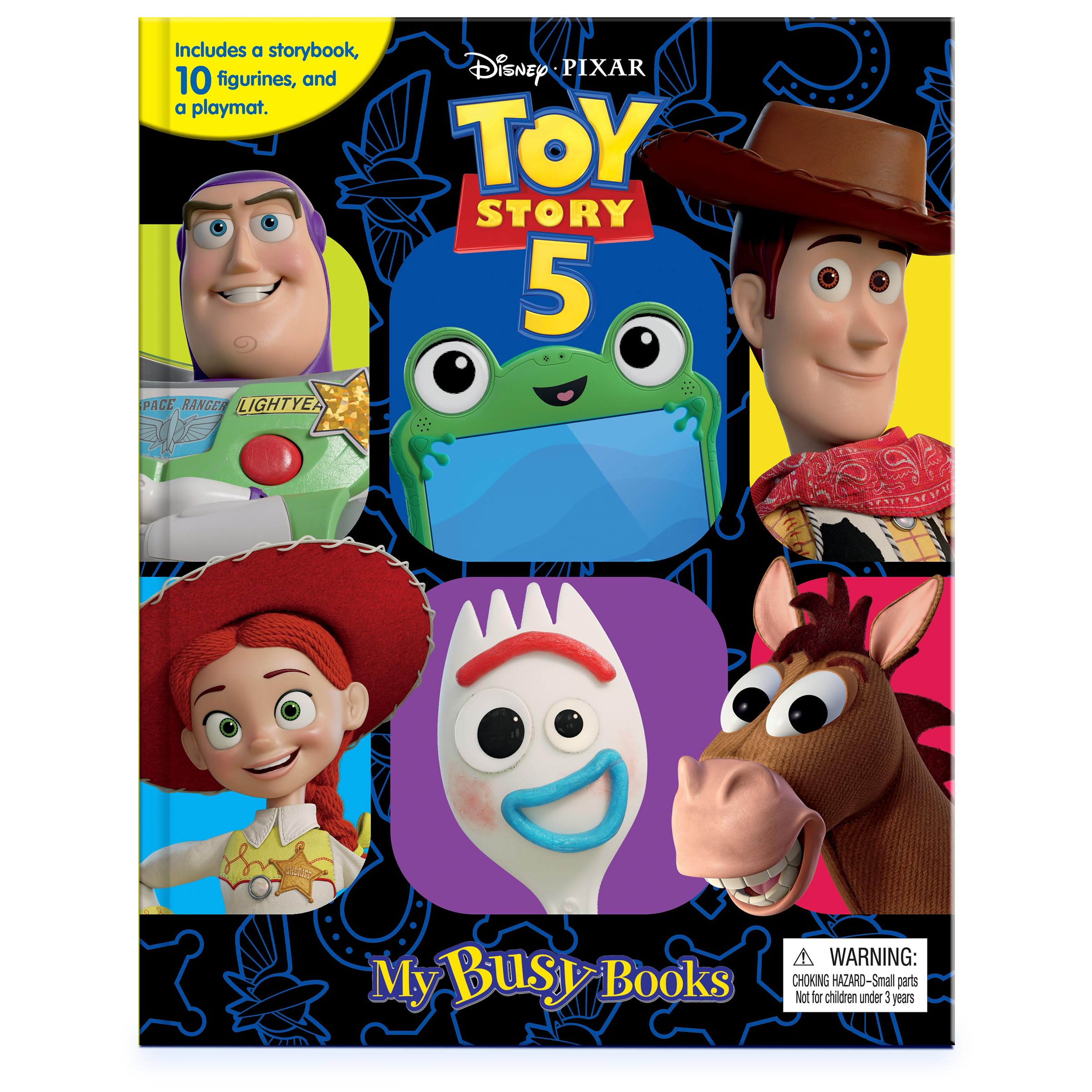 Phidal Disney / Pixar Toy Story 5 My Busy Books - Storybook, 10 Figurines, Playmat | Kids Edition 1