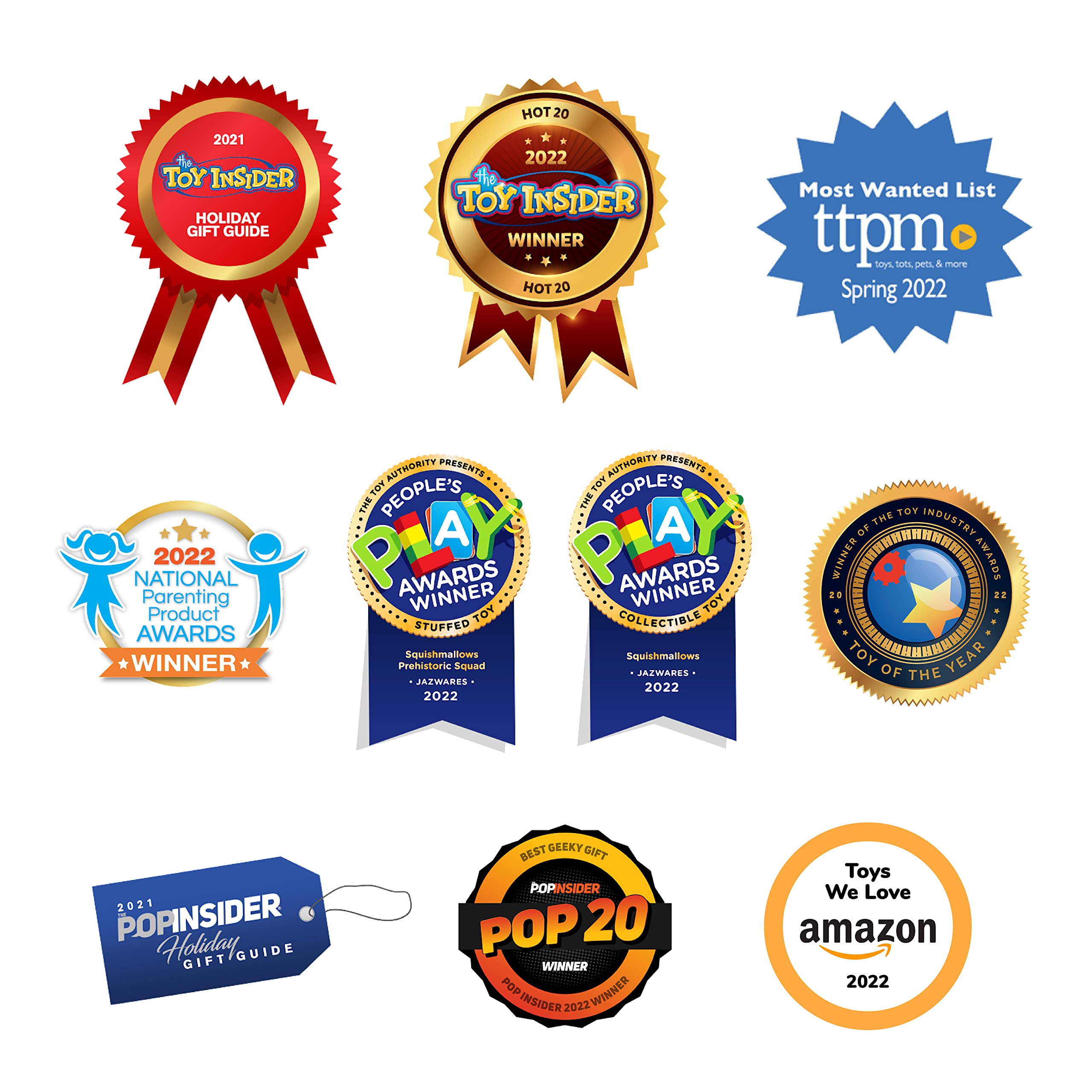 Squishmallows 8-Inch Mystery Pack - 3 Ultrasoft Plush Stuffed Animals for Ages 3+ 6