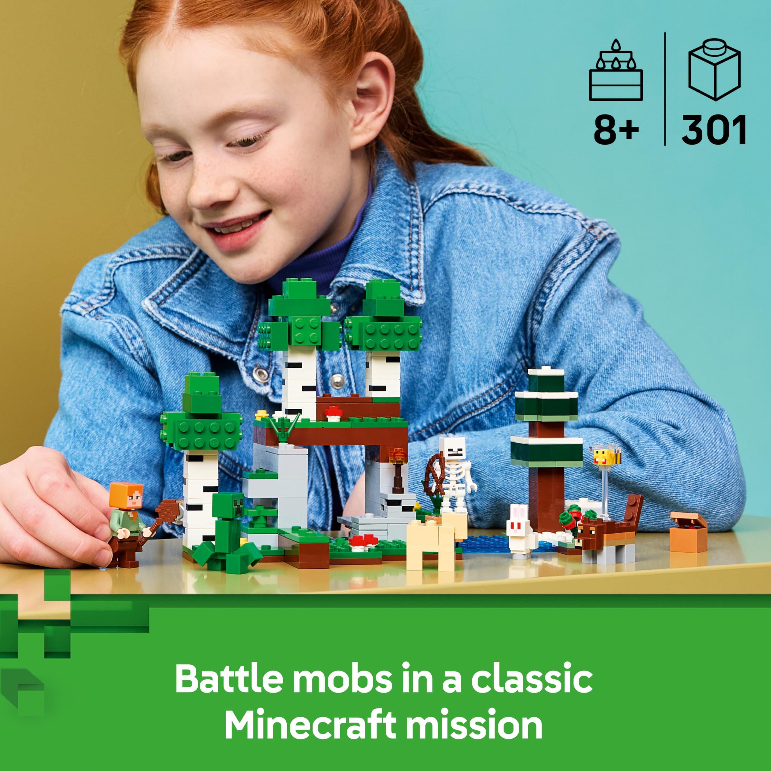 LEGO Minecraft First Night Adventure Building Set - 7 Figures, Ages 8+ | Model 21593