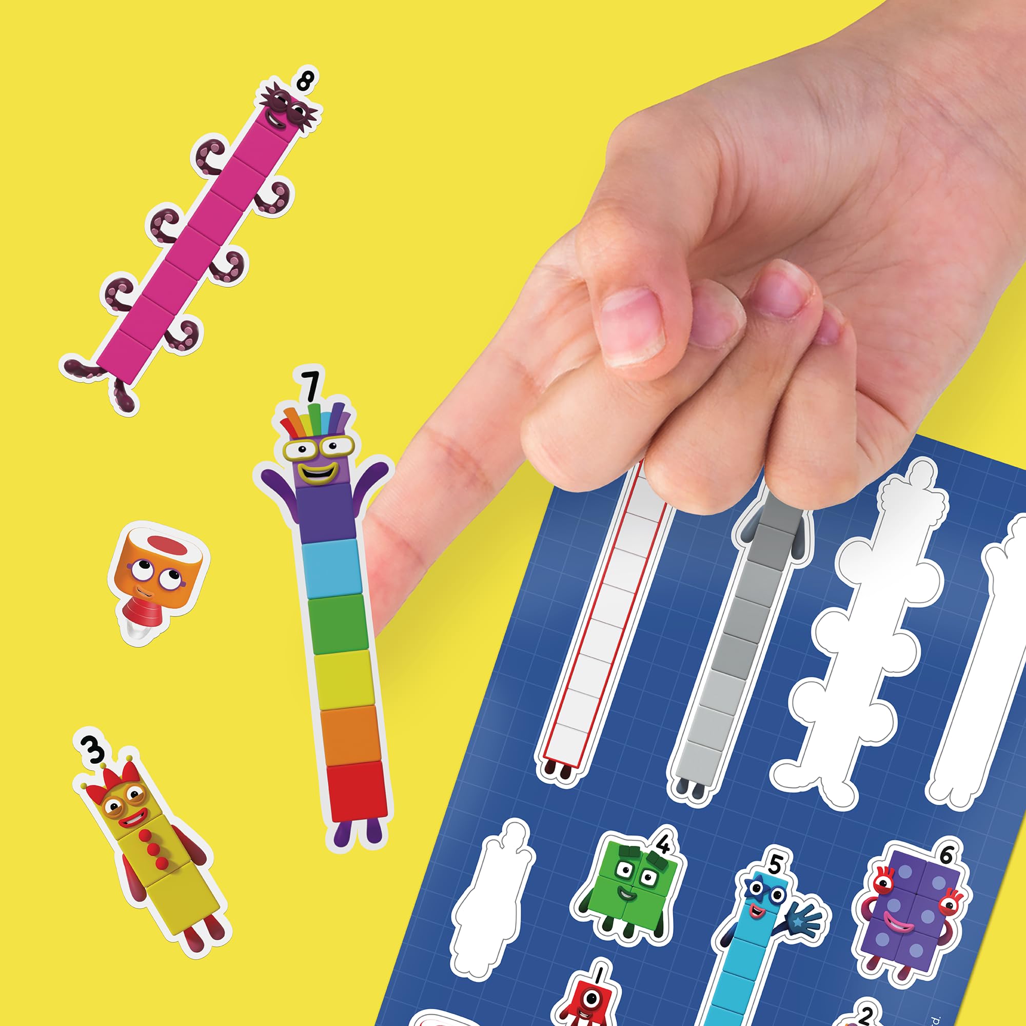 BLADEZ Numberblocks Bumper Activity Set - 70+ Pieces, Ages 3+ | Drawing & Craft Kit 5