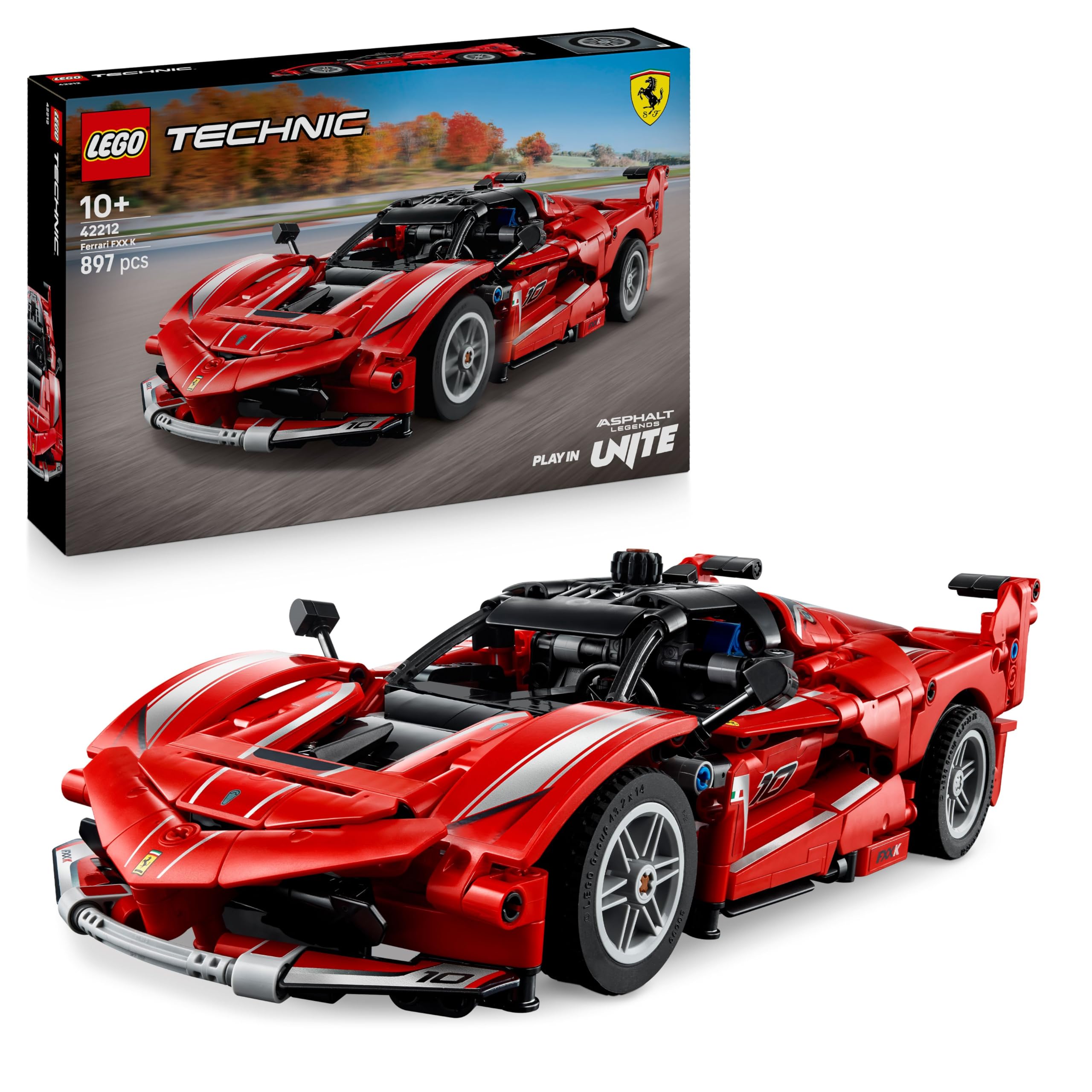 LEGO Technic Ferrari FXX K Race Car Model Building Kit 42212 | Ages 10+
