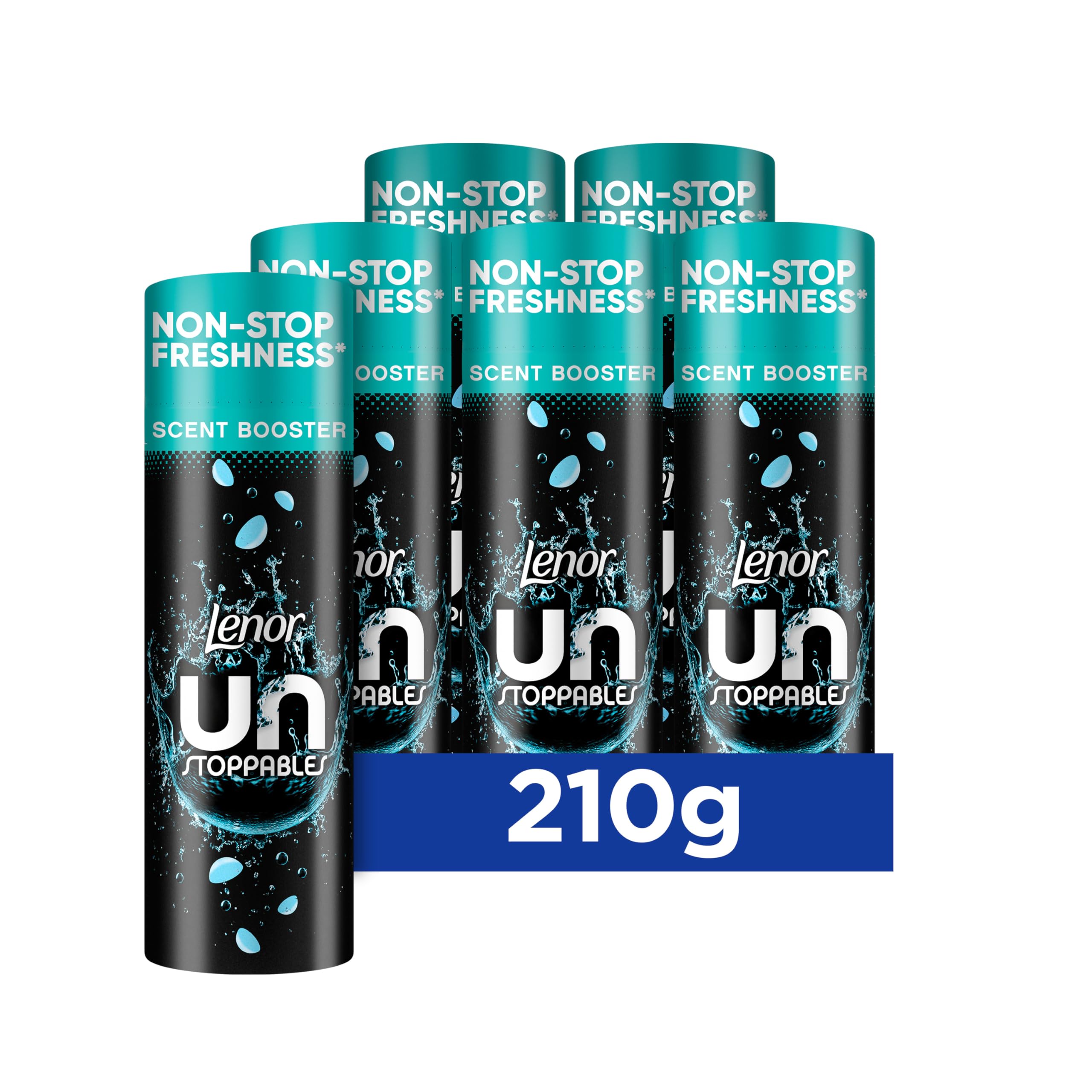 Lenor Unstoppables Fresh Scent Booster Beads - 6 Pack x 210g | Up to 12 Weeks Freshness
