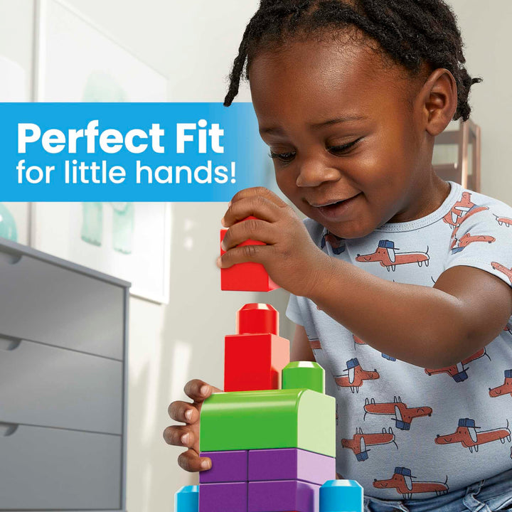 Mega Bloks DCH55 Borsa da Edificio Grande, Blu 60 Pezzi