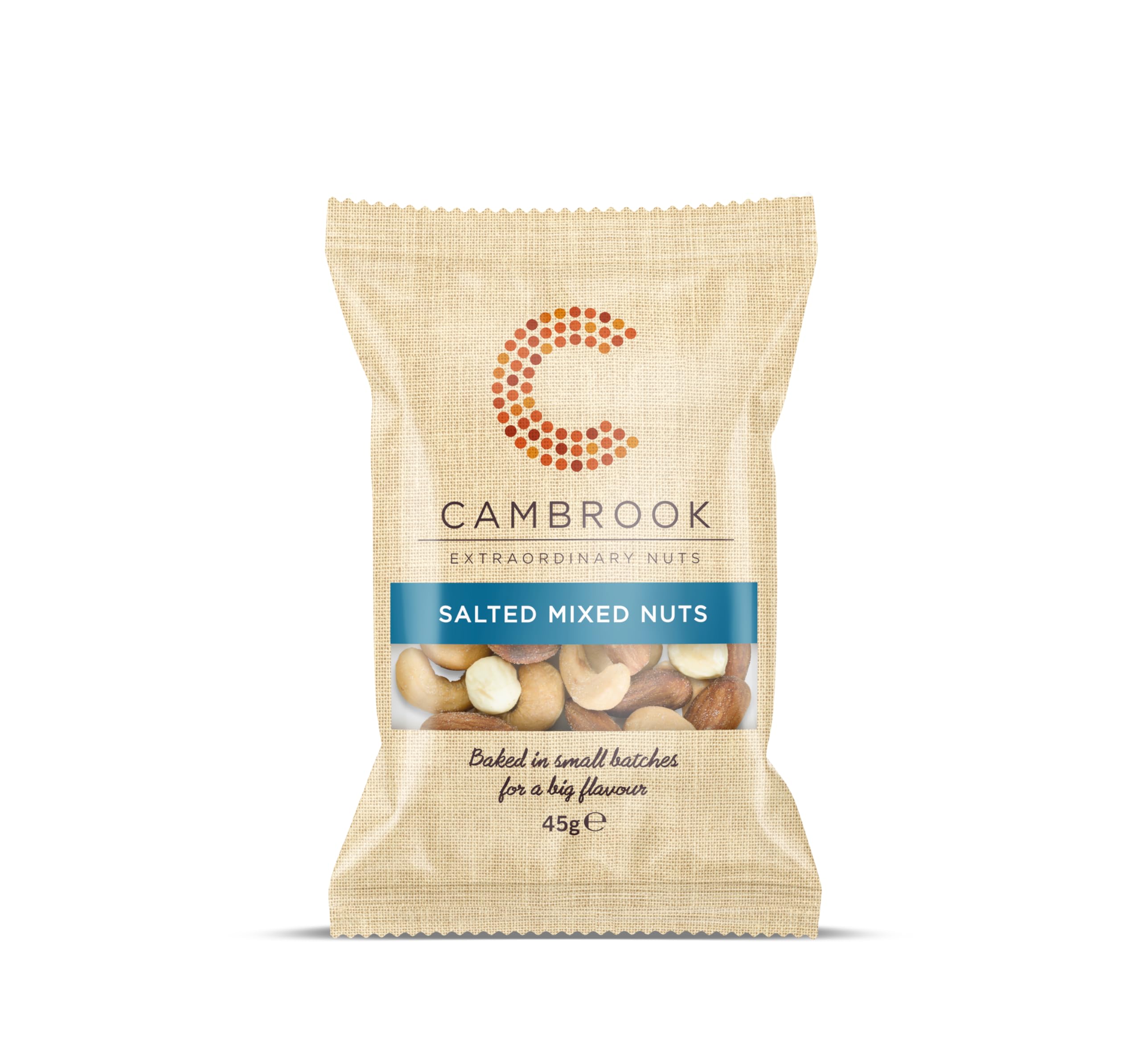 Cambrook - Baked & Salted Mixed Nuts (Cashews, Almonds, Hazelnuts) | 45g Bag | Gluten Free 1