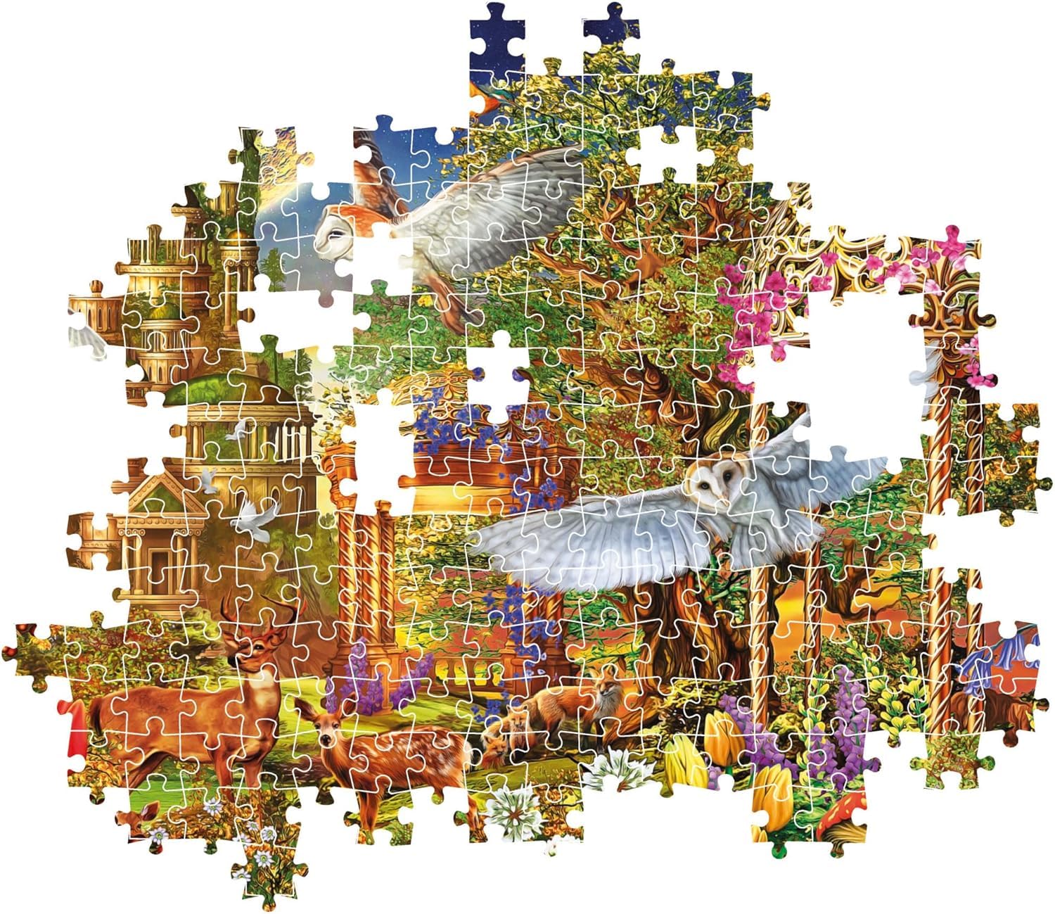 Clementoni Woodland Fantasy Garden Jigsaw Puzzle - 1500 Pieces | 59,2 x 84,3 cm 4