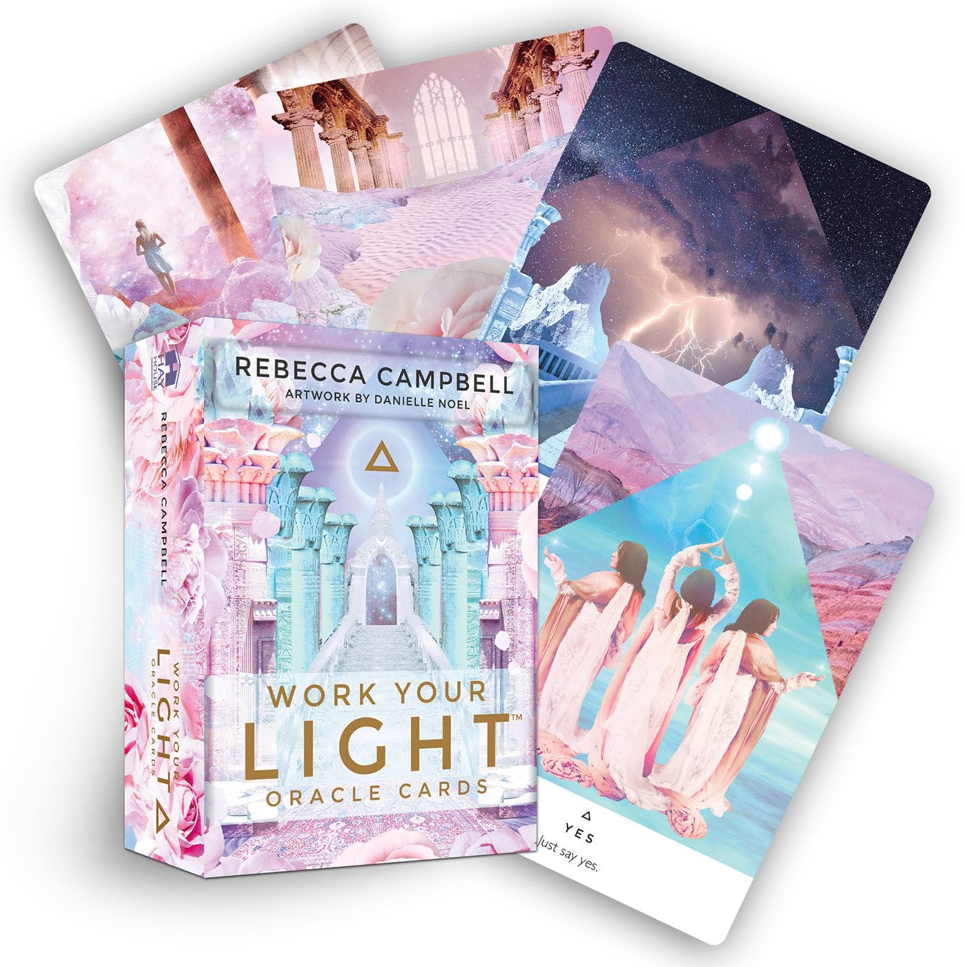Hay House Work Your Light Oracle Cards - 44 Card Deck & Guidebook by Rebecca Campbell 1