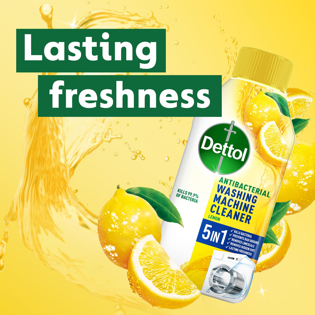 Dettol - Lemon Breeze Antibacterial Washing Machine Cleaner (250ml)