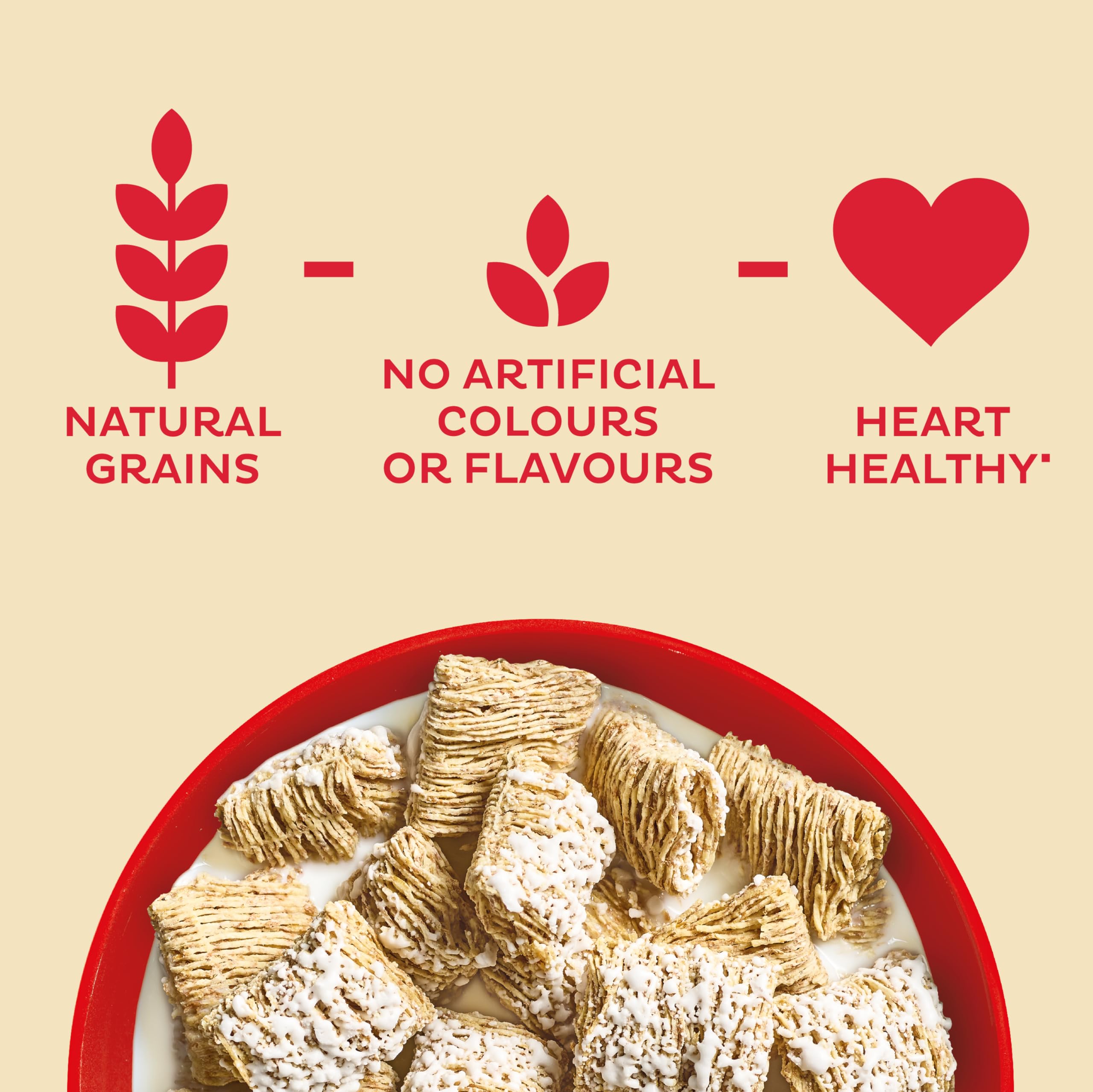 Kellogg's Frosted Wheats Cold Cereal - Shredded Wholewheat with Sugar Topping | 500g 3
