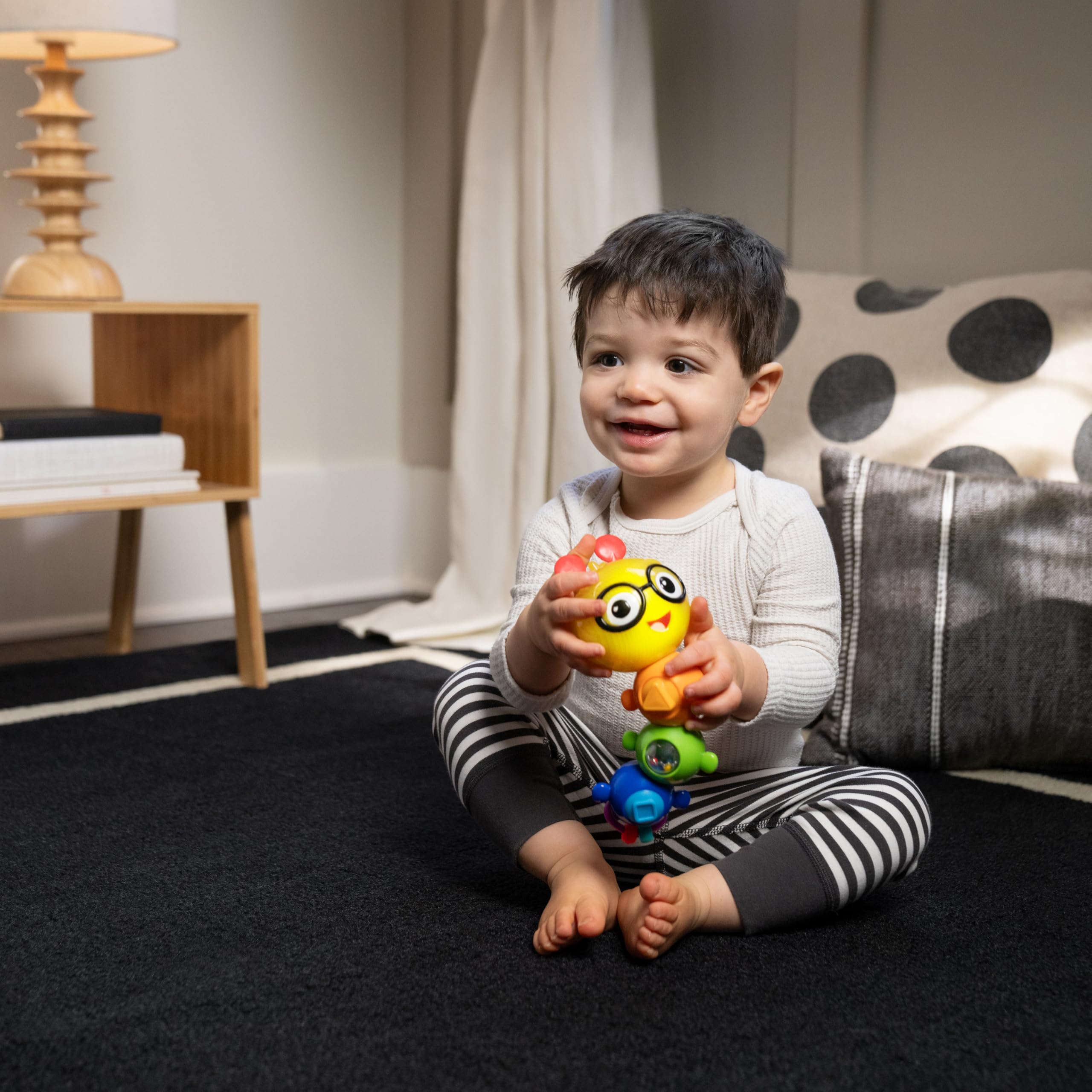 Baby Einstein Twist-a-Pal Cal Sensory Toy - Musical & Light-Up Caterpillar with Bead Chaser, 6+ Months 4