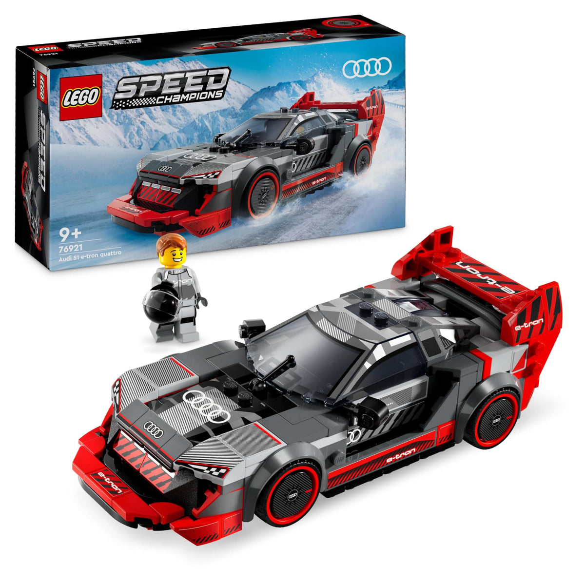 LEGO Speed Champions Audi S1 e-tron quattro Race Car Building Set - 274 Pieces, Ages 9+