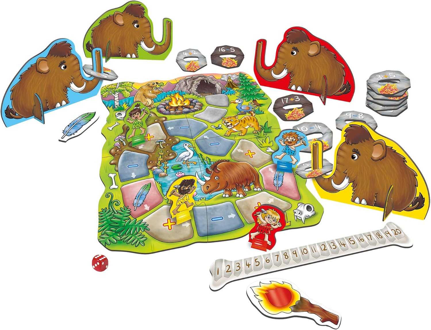 Orchard Toys - Mammoth Maths Game Educational Addition and Subtraction Board Game 10