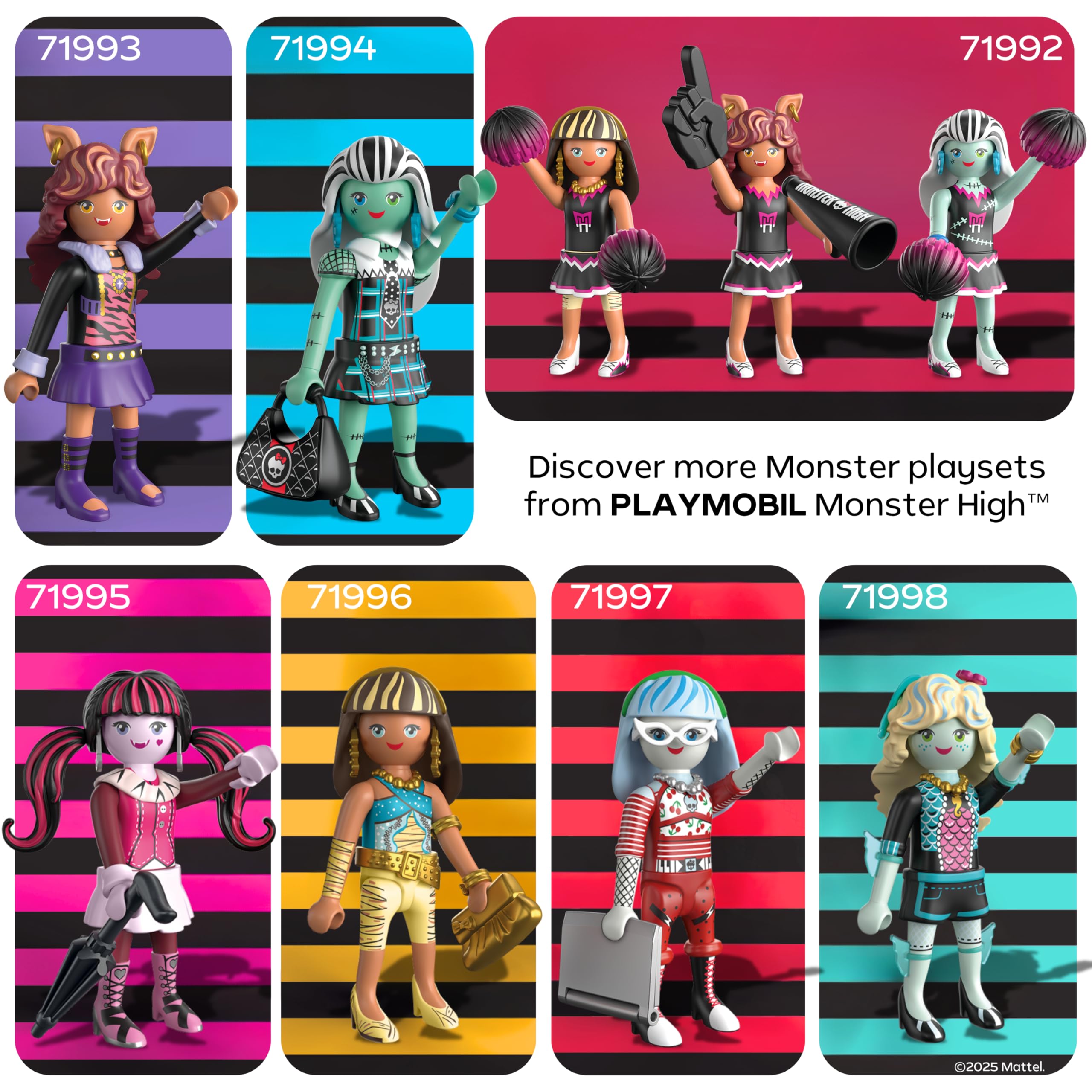 Playmobil Monster High Ghoulia Yelps Figure - Creepy Play Fun for Halloween & Imaginative Adventures, Ages 4+