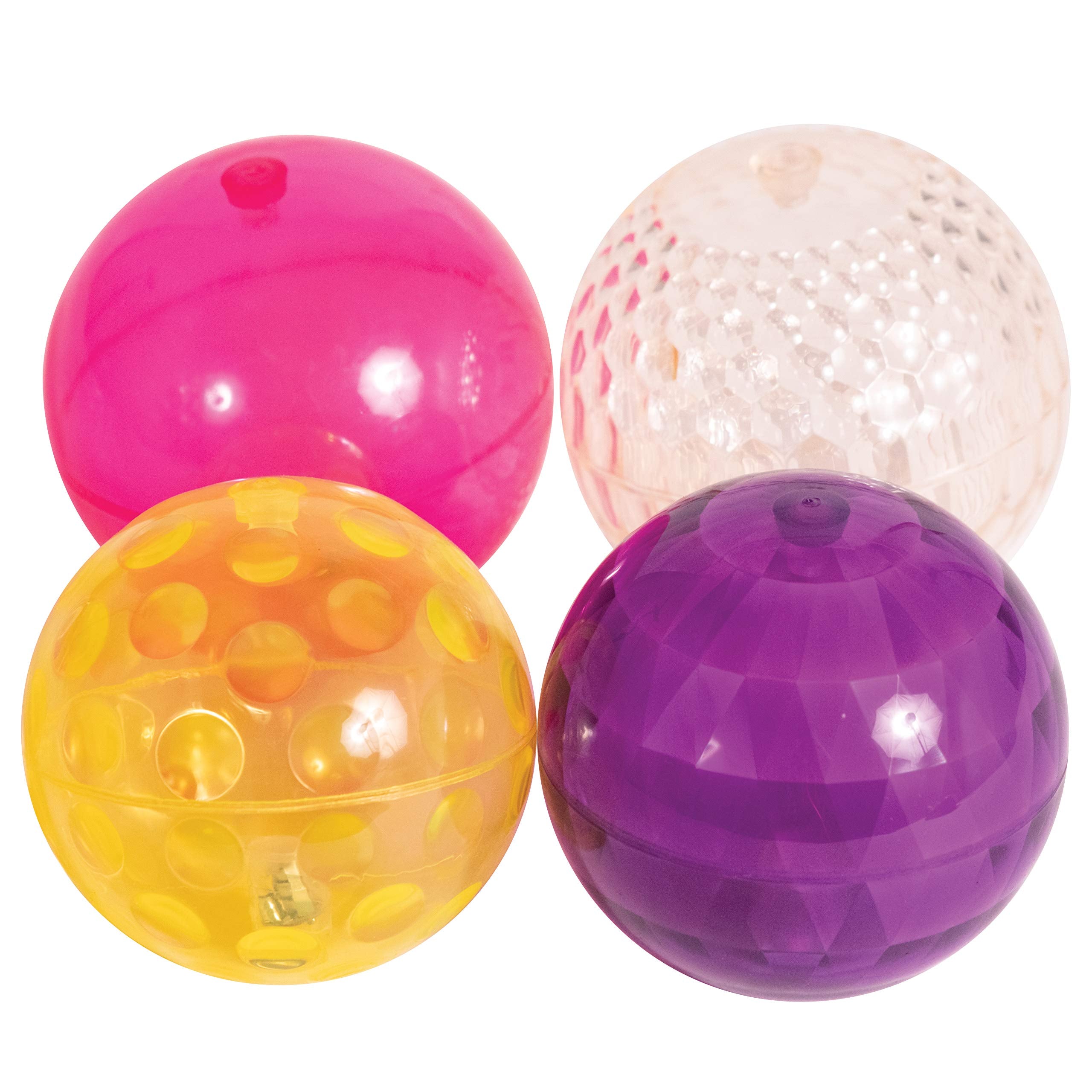 tickit Large Texture Sensory Flashing Ball Set - 100 mm Diameter | Pack of 4 | Ages 3+