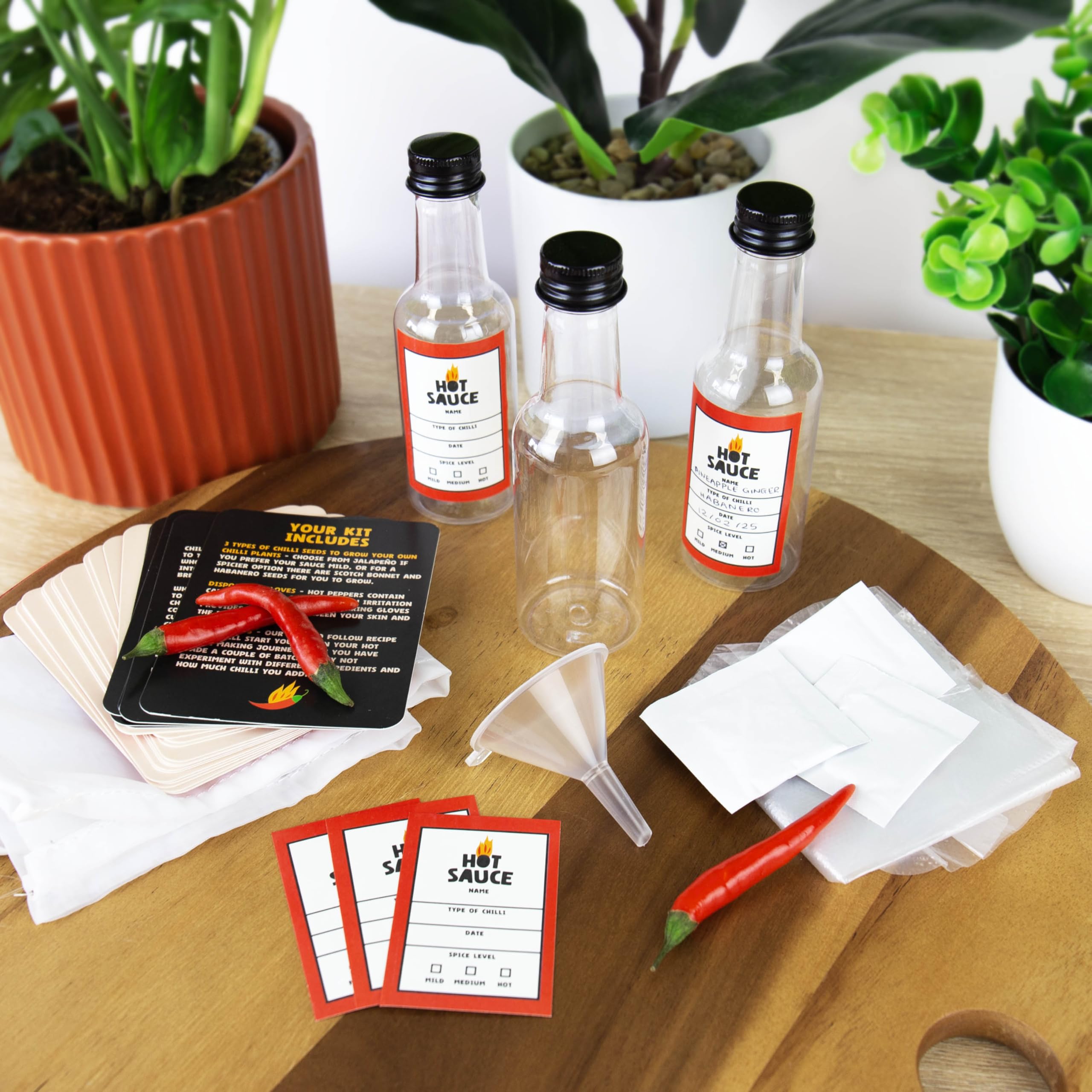 Gift Republic Grow Your Own Hot Sauce Kit - Includes Habanero, Scotch Bonnet & Jalapeño Seeds 4