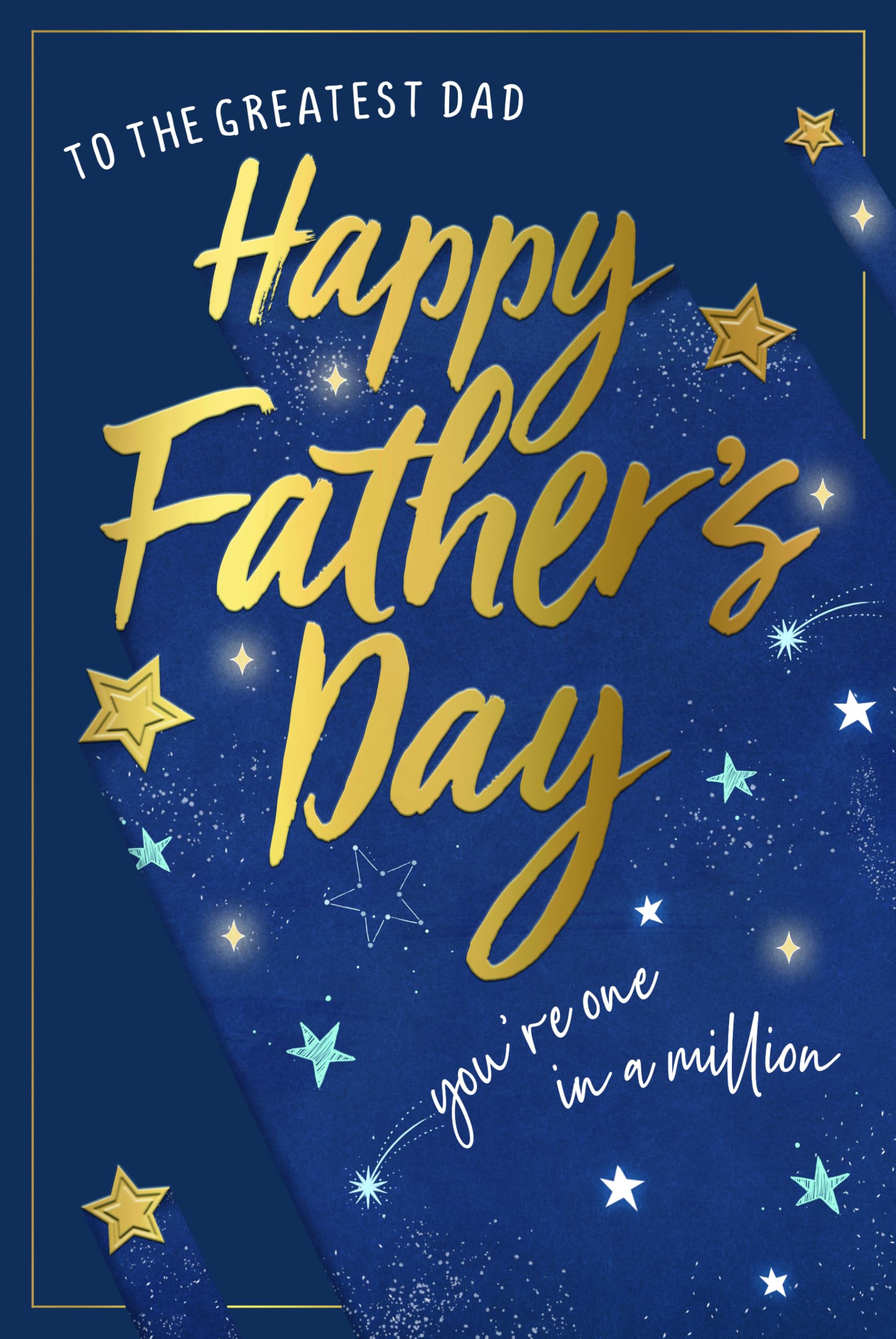 Me To You Father's Day Card - Luxury Gold Foil Finish | 6 x 9 Inches