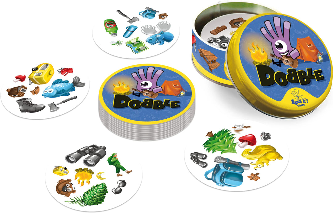 Asmodee Dobble Camping Card Game for Ages 6+ | 2-8 Players | 15-Minute Play Time