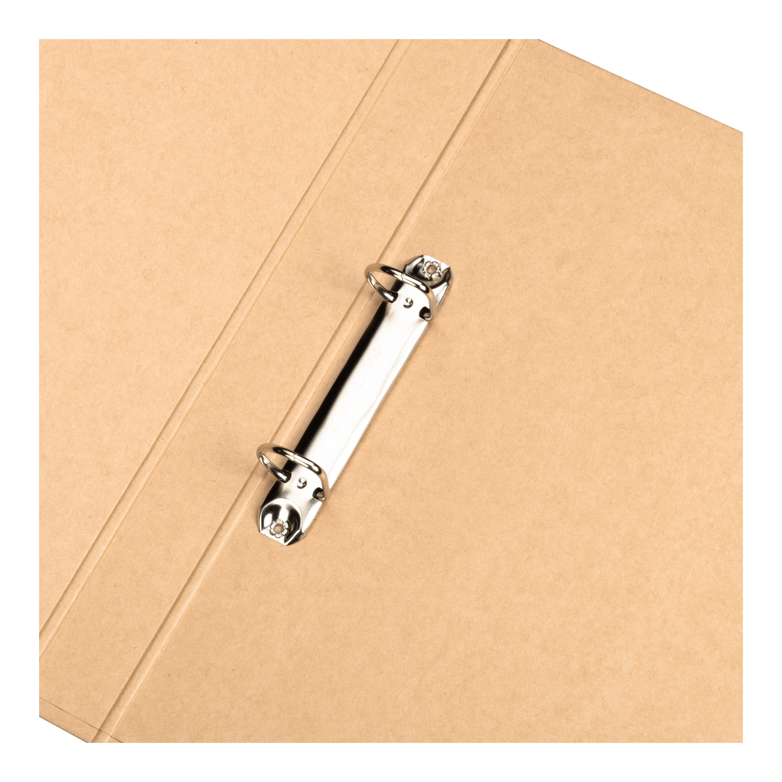 Oxford Recycled A4 O-Ring Binder - 2 Ring, 40mm Spine, Beige | Eco-Friendly Paper-on-Board 3