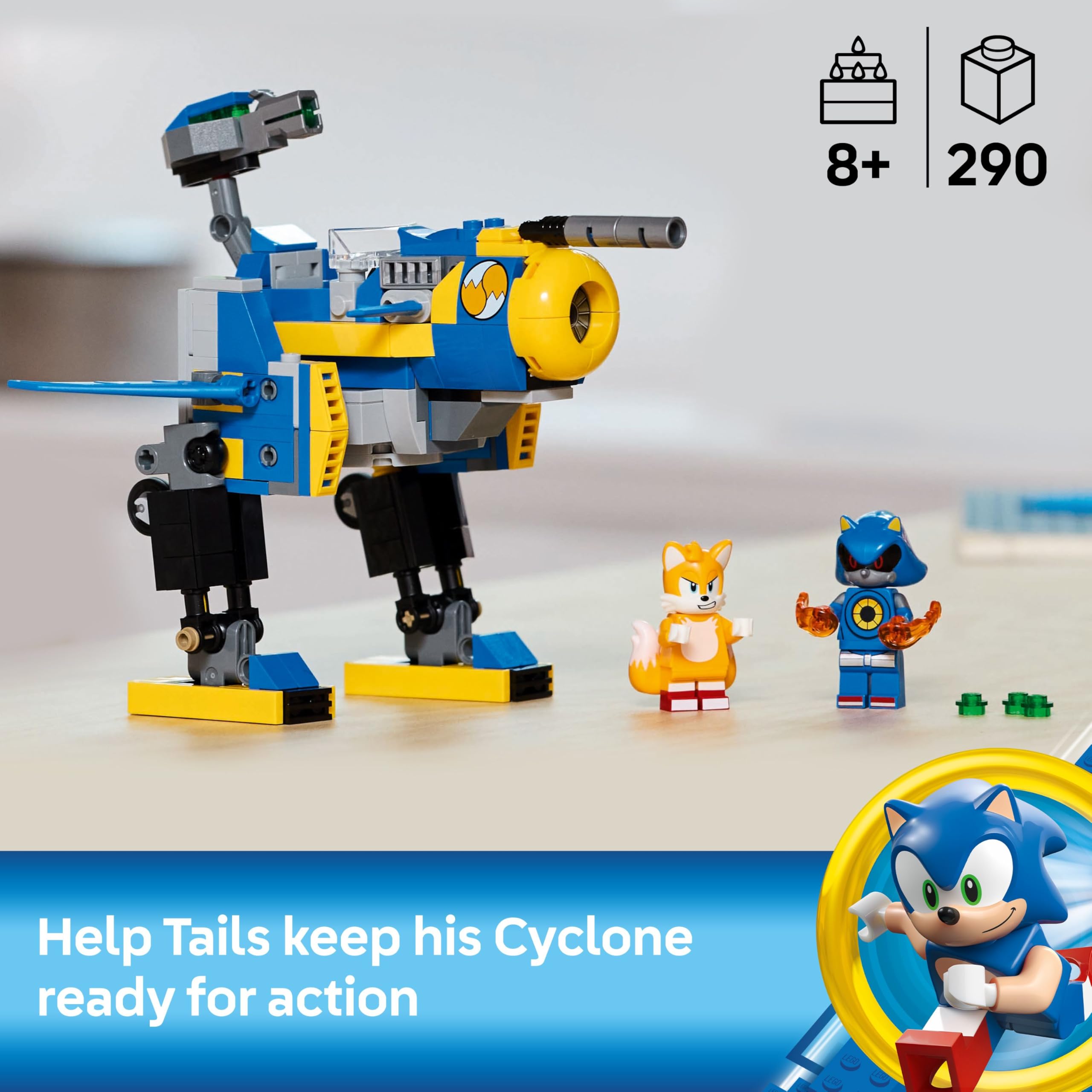 LEGO Sonic the Hedgehog Cyclone vs. Metal Sonic Building Set 77002 | Ages 8+