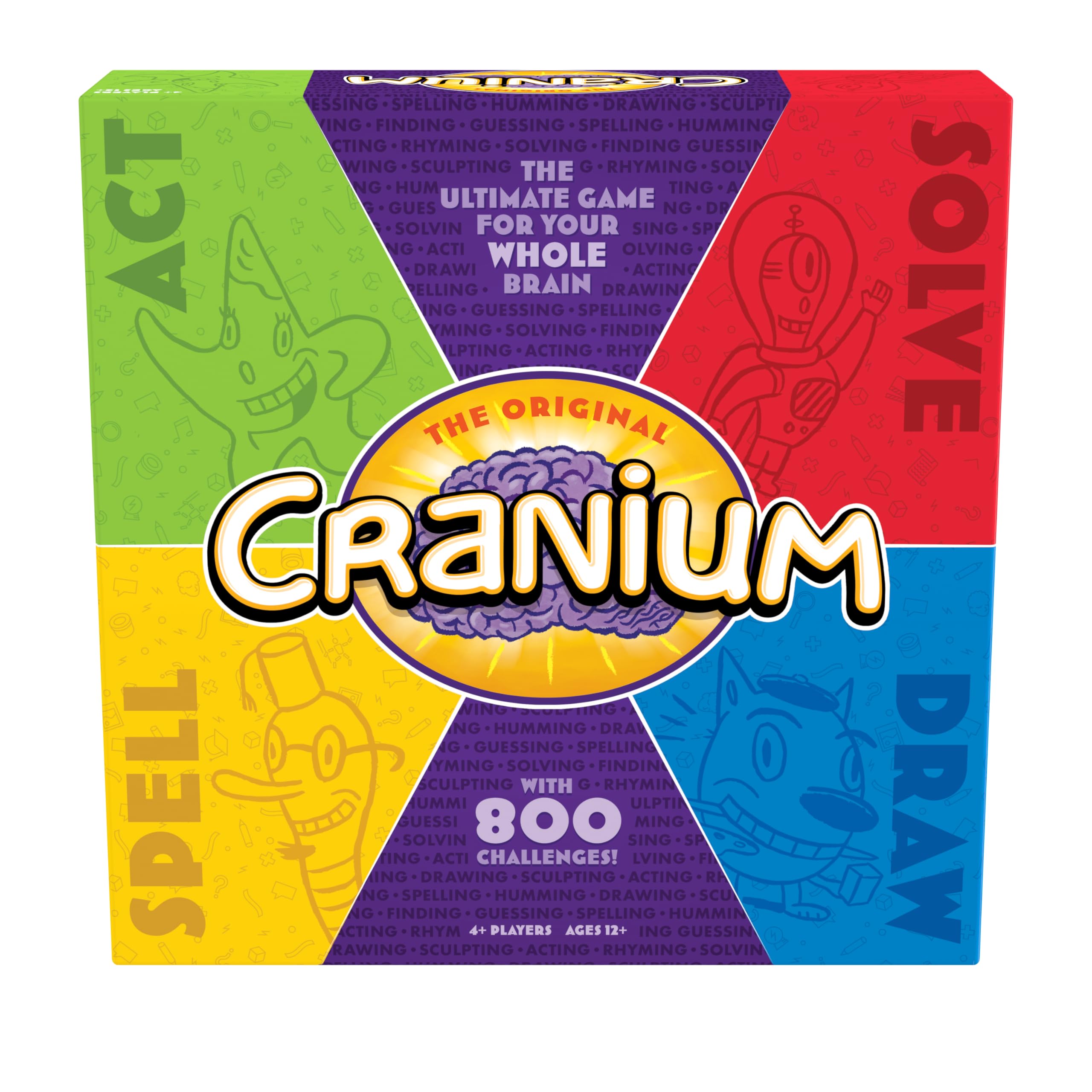 Goliath Cranium: Original Board Game - Spell, Solve, Act & Draw Your Way to Victory