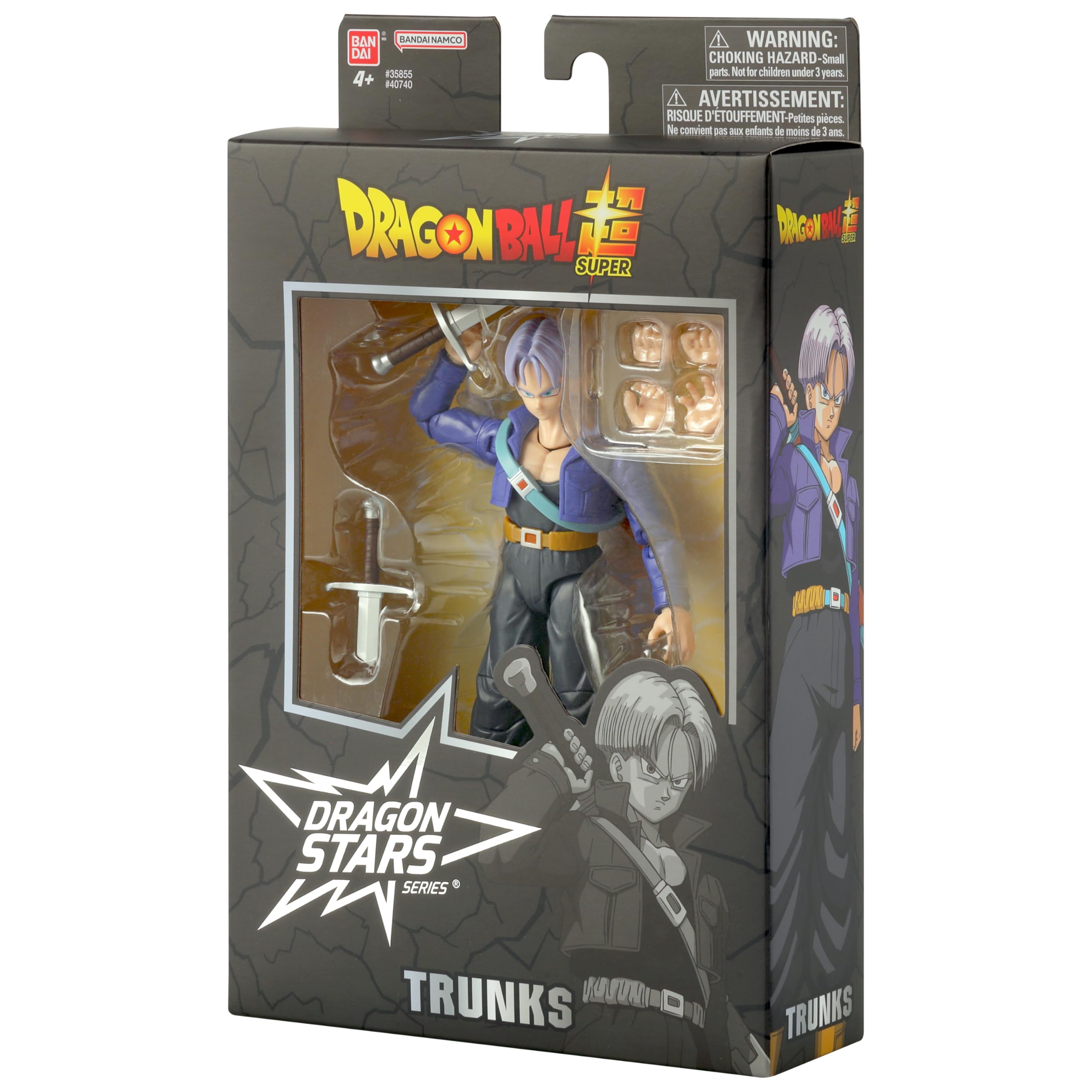 BANDAI Dragon Stars Trunks Action Figure - 17cm Articulated | Dragon Ball Z | Ages 4+ 7